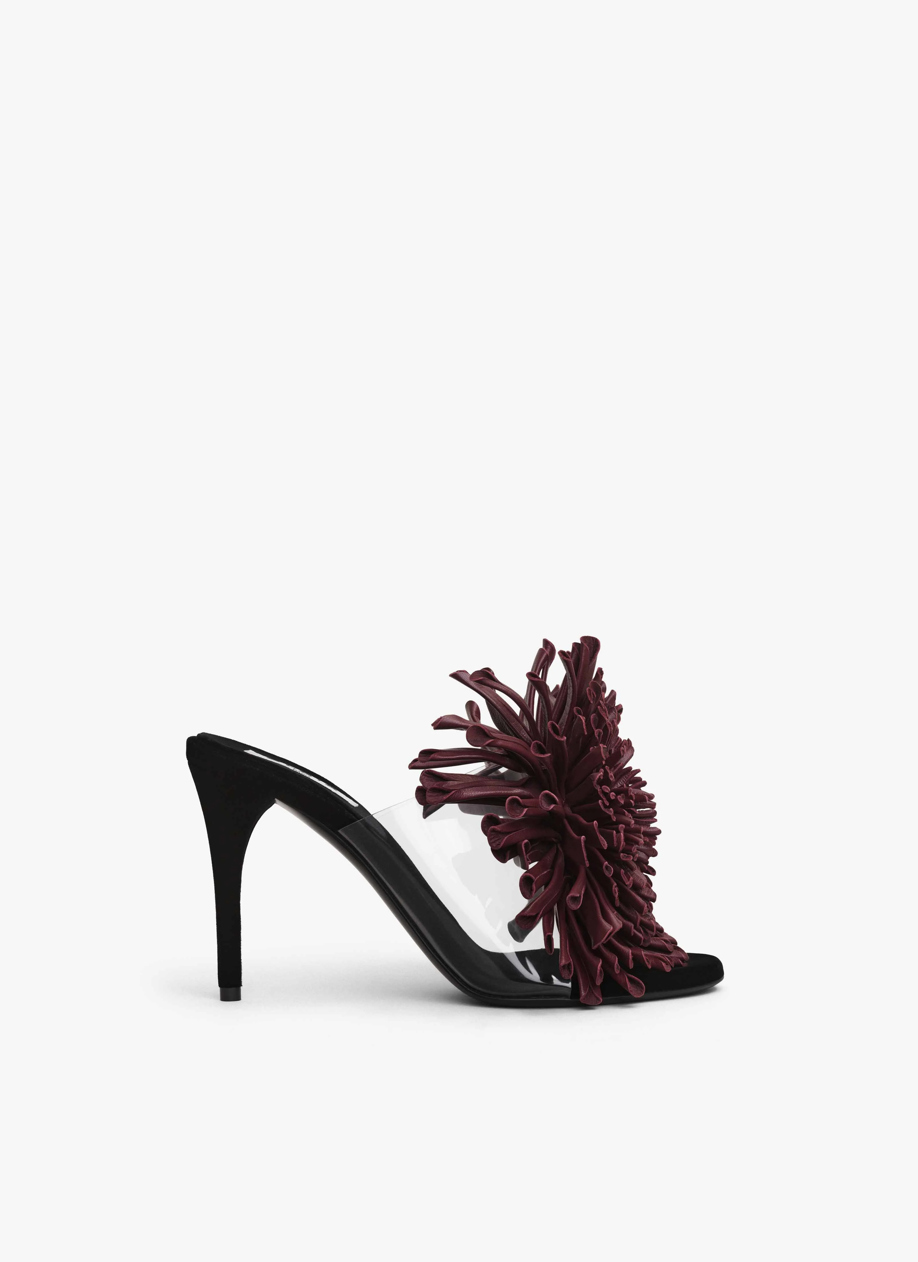 ASYMETRIC HEEL SANDALS IN LAMBSKIN - 1