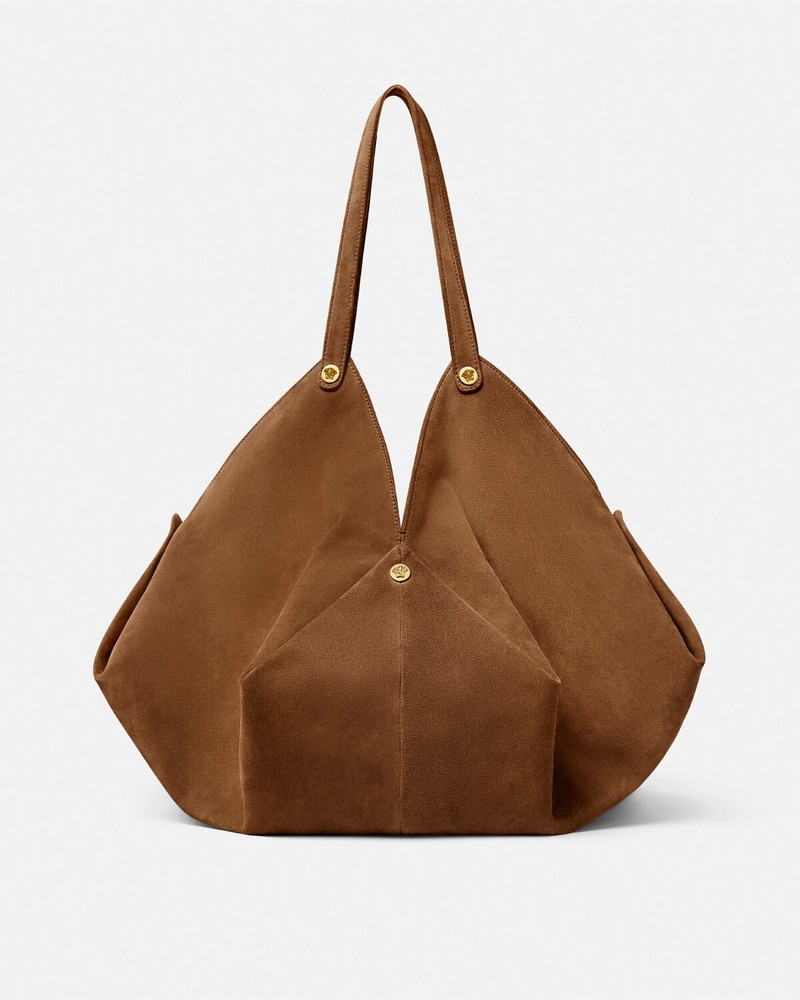 VERSACE Protea Suede Large Shoulder Bag outlook
