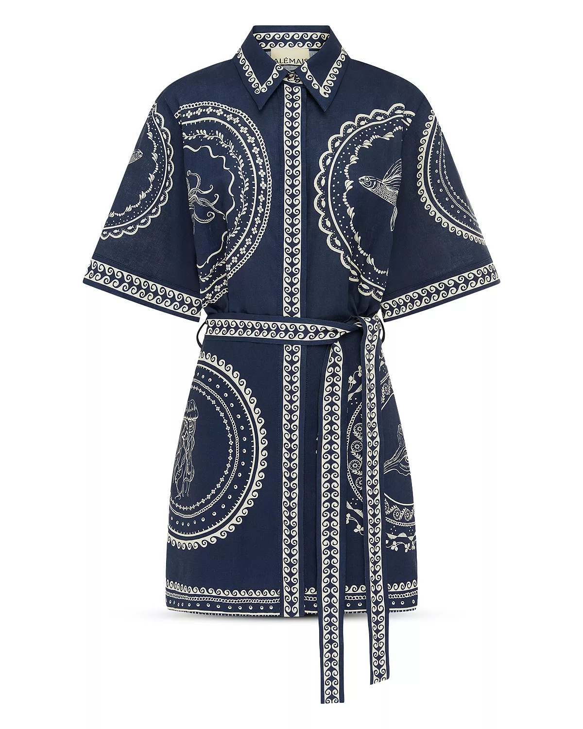 Oceane Linen Mini Dress - 5