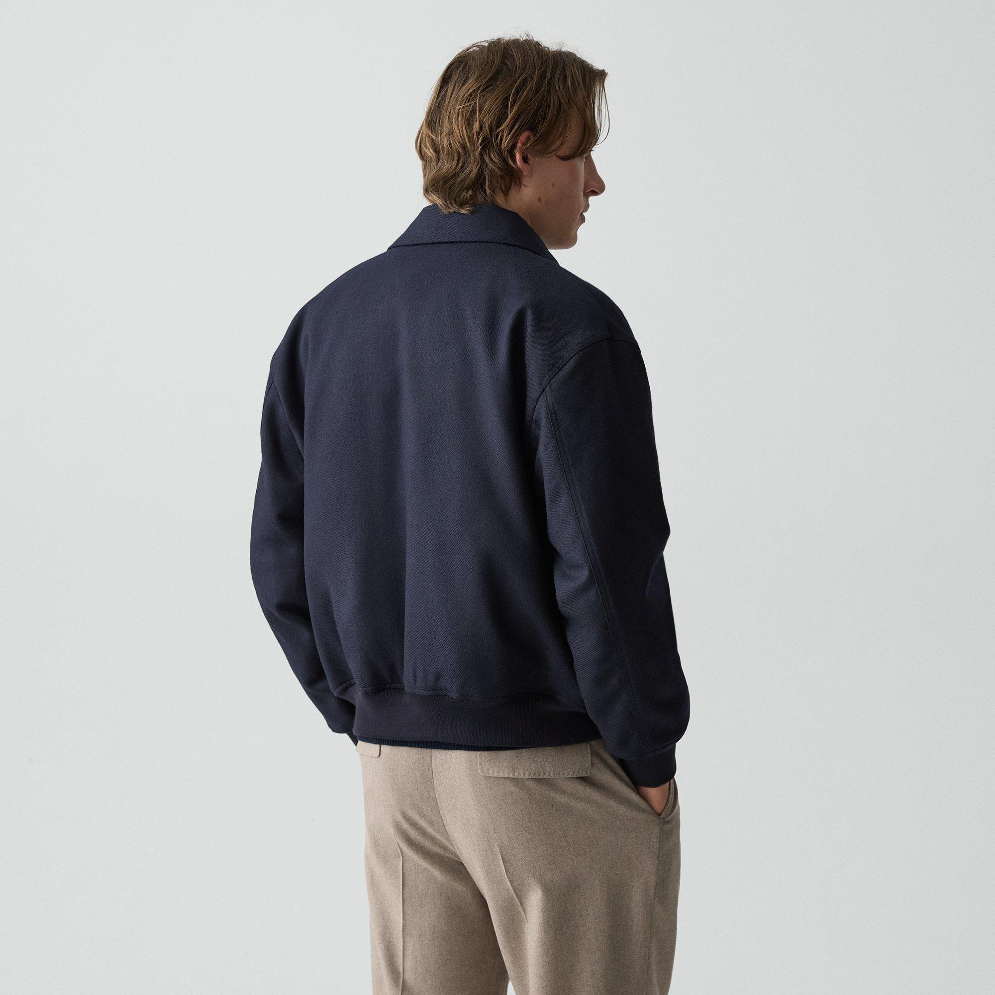 Modern Aviator Jacket in Dapper Wool - 4