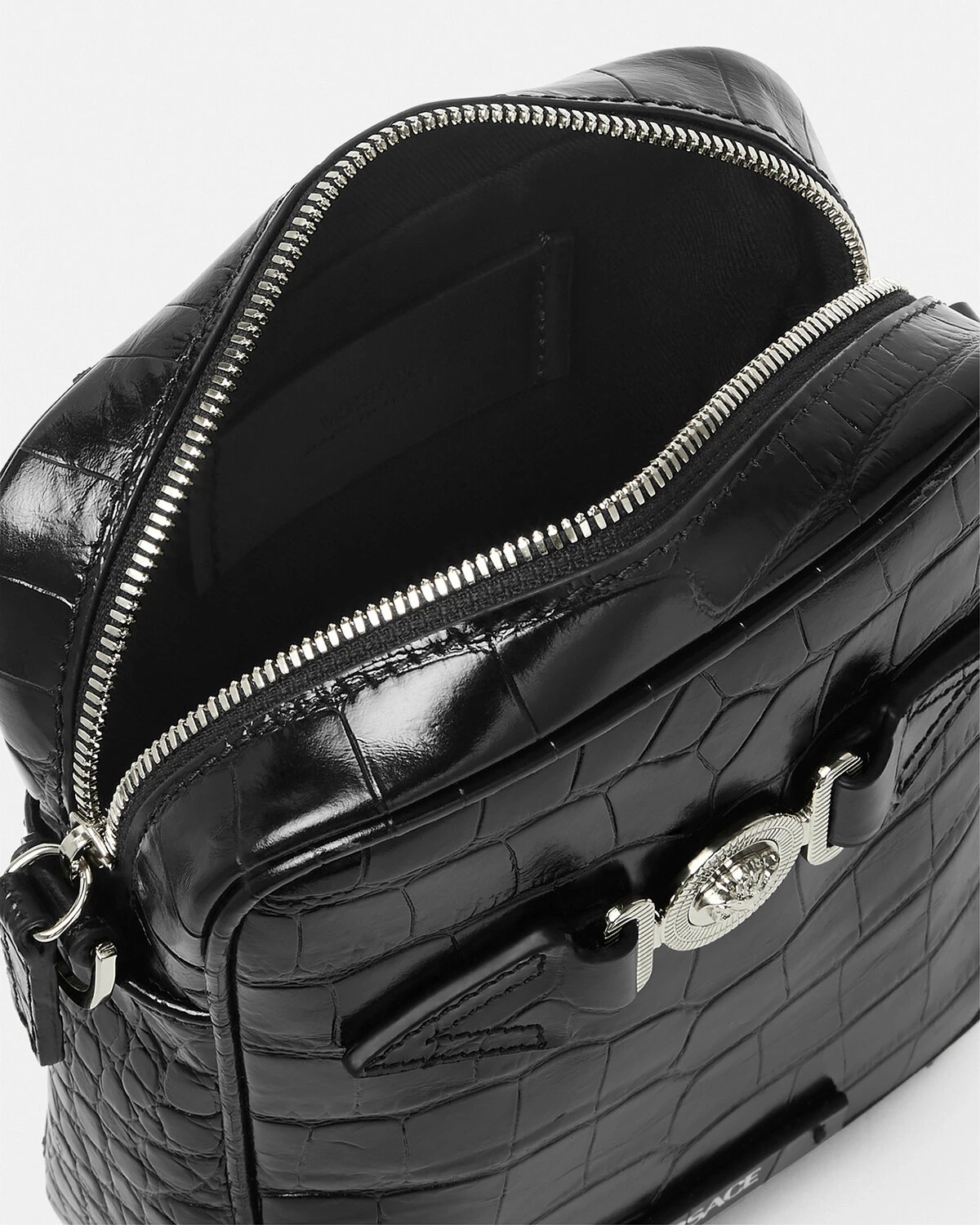 Croc-Effect Medusa Biggie Crossbody Bag - 4