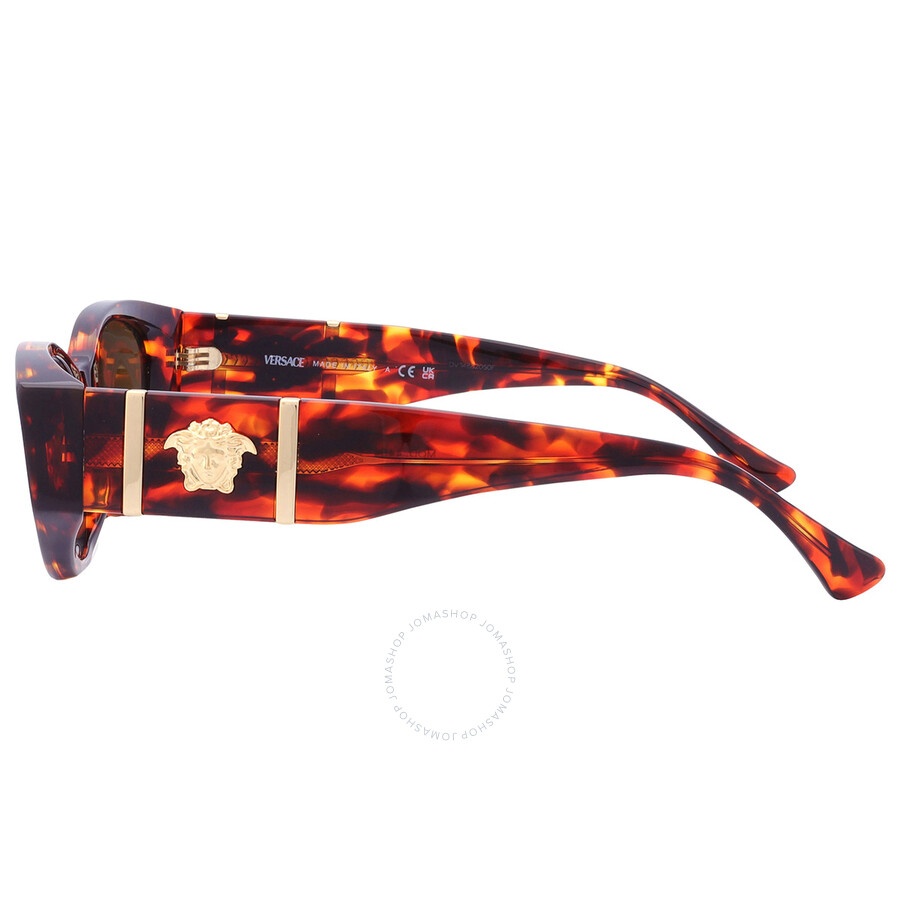 Versace Dark Brown Cat Eye Ladies Sunglasses VE4454 543773 55 - 5