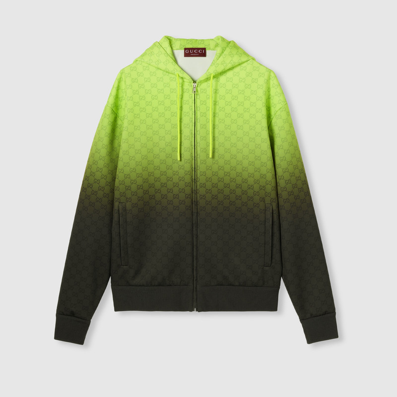 Printed light neoprene zip jacket 1