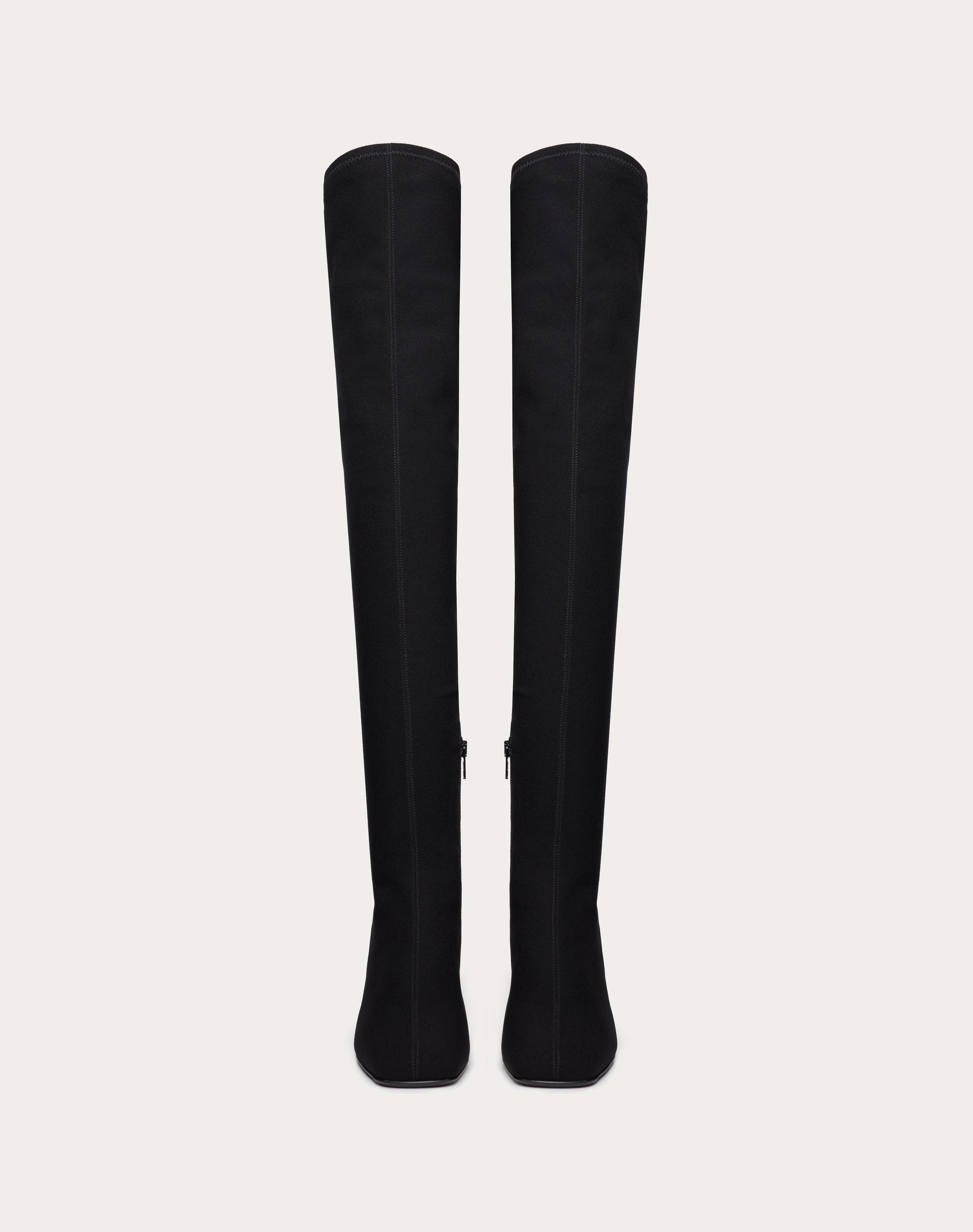 VALENTINO GARAVANI GOLDEN WALK OVER-THE-KNEE BOOT IN STRETCH FABRIC 70MM - 4