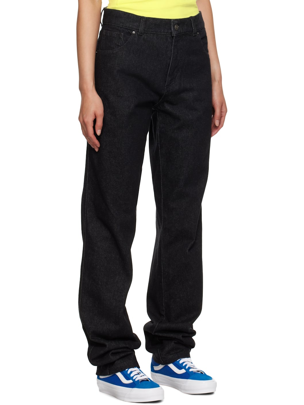Black Straight Leg Jeans - 2
