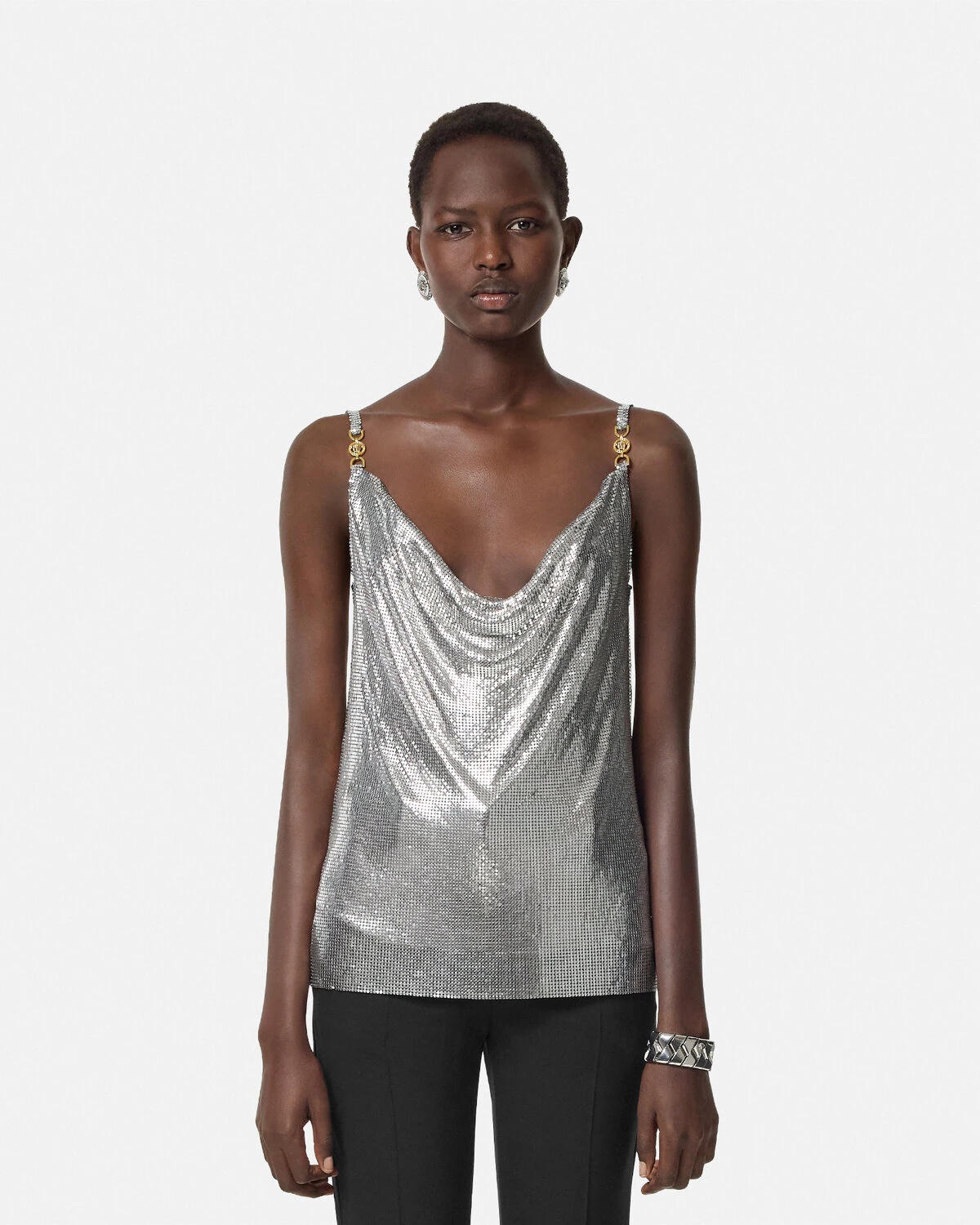 Metal Mesh Camisole Top - 4