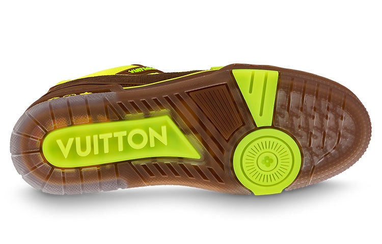 LOUIS VUITTON Trainers 'Neon Yellow with Brown' 1A8Z6I - 5