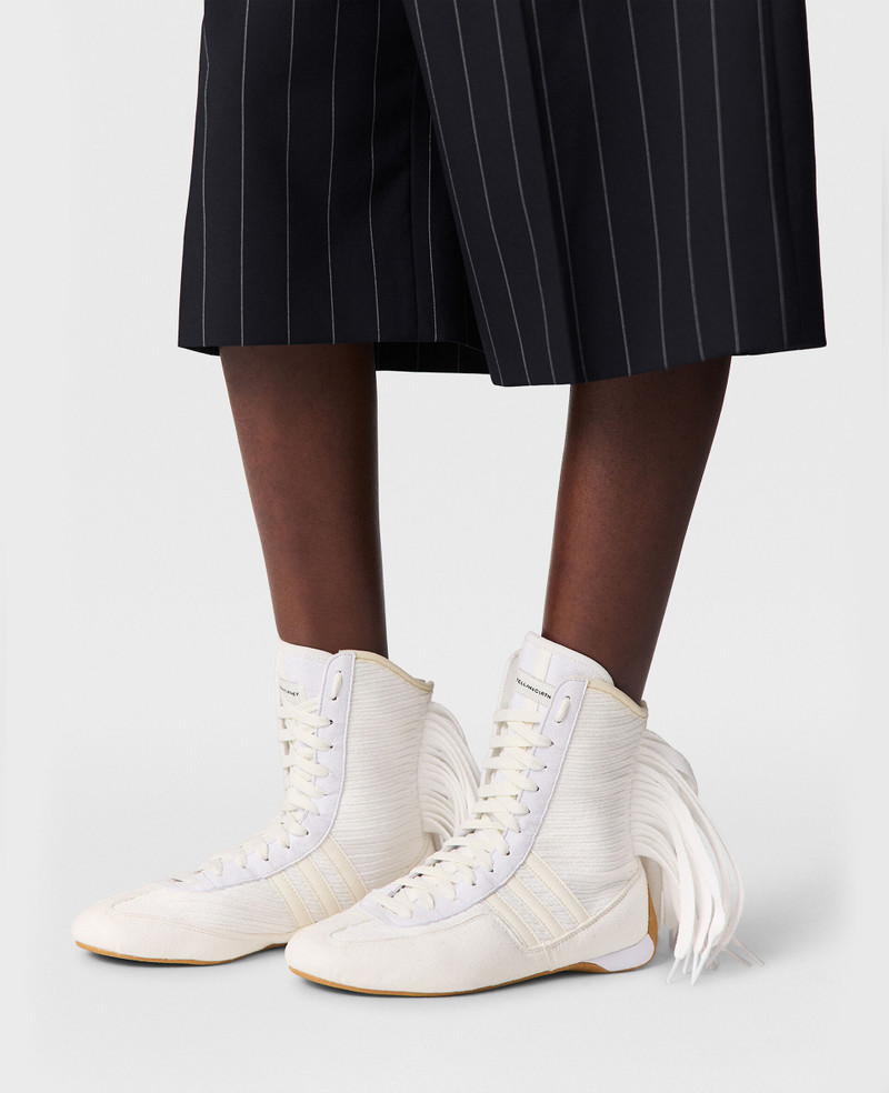 Tailored Pinstripe Wool Shorts 8