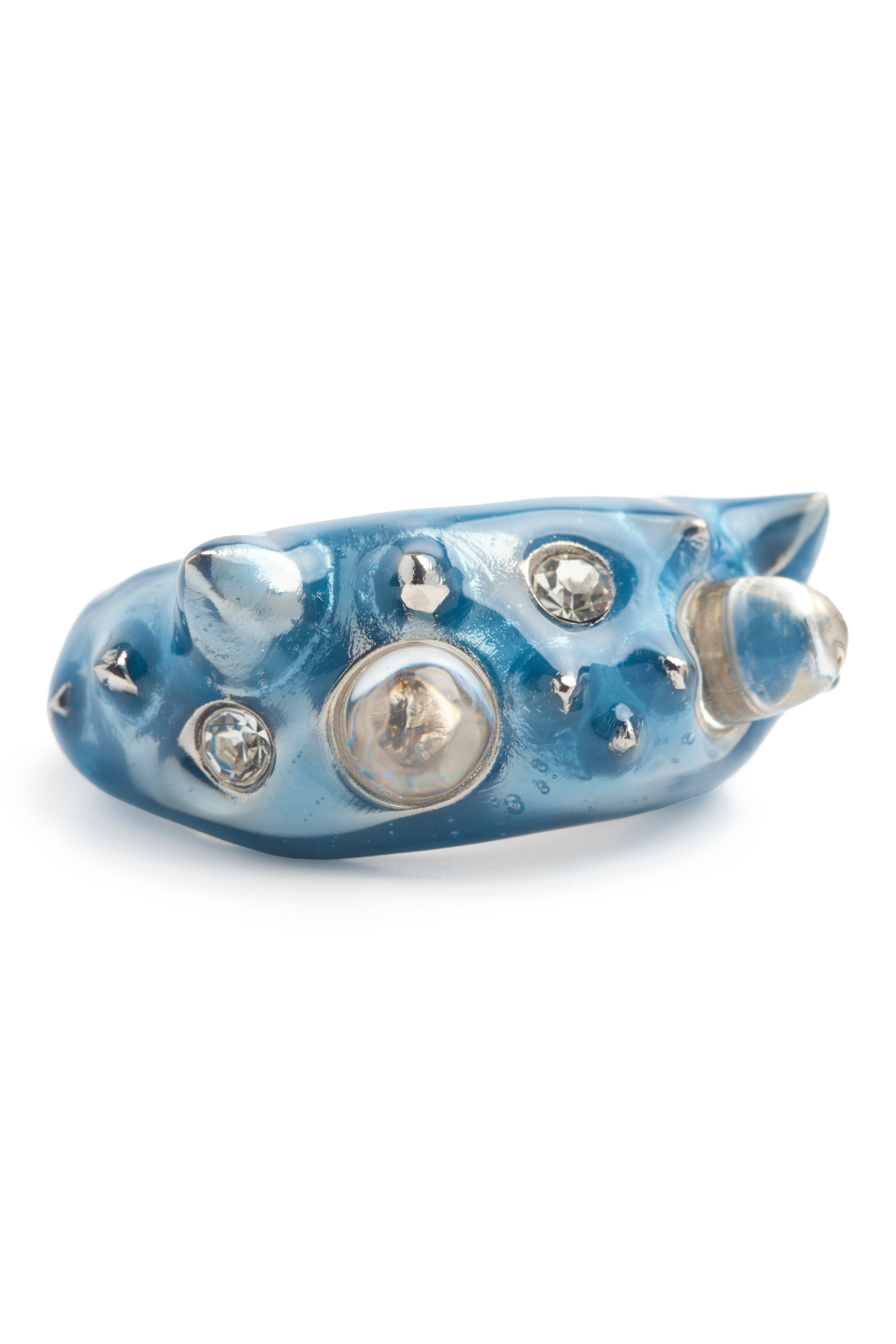 SEA BLUE DEMI ALIEN RING - 3