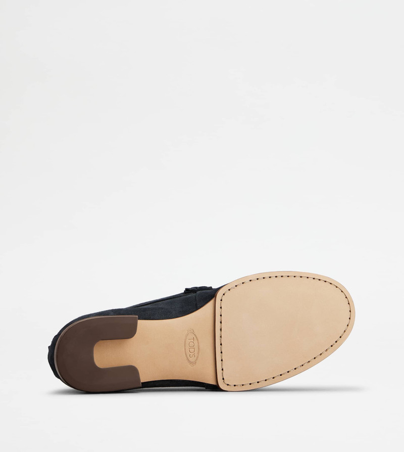 LOAFERS IN SUEDE - BLUE 5