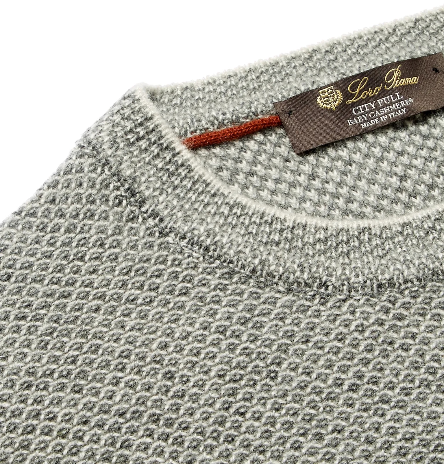 Slim-Fit Waffle-Knit Baby Cashmere Sweater - 6