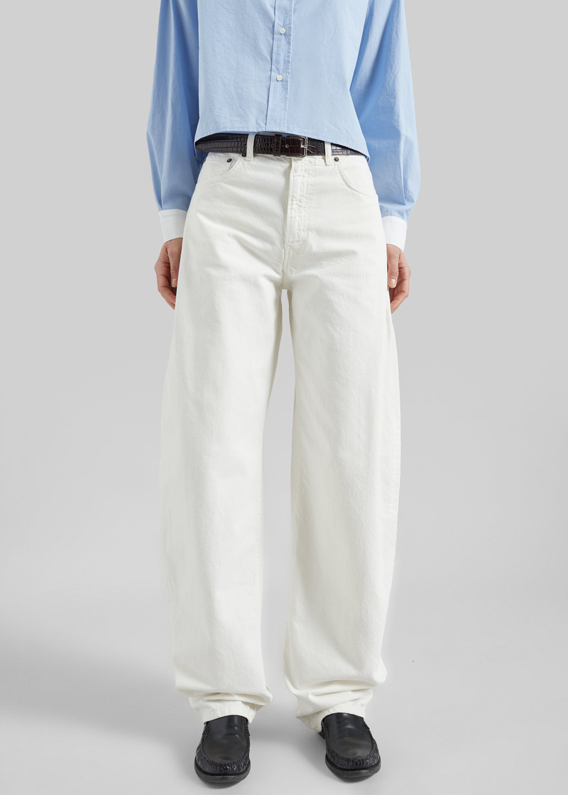 Haikure Bibi Twill Jeans - Off White 4