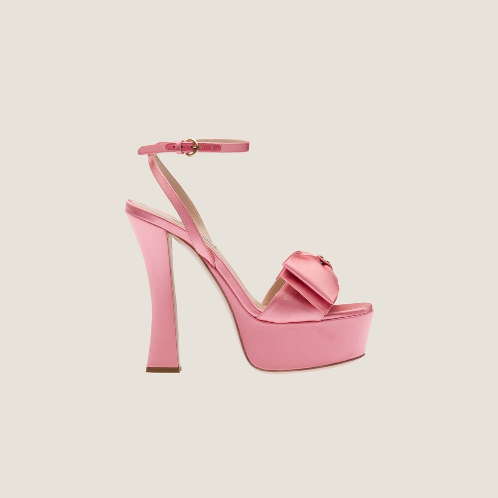 Satin platform sandals - 2