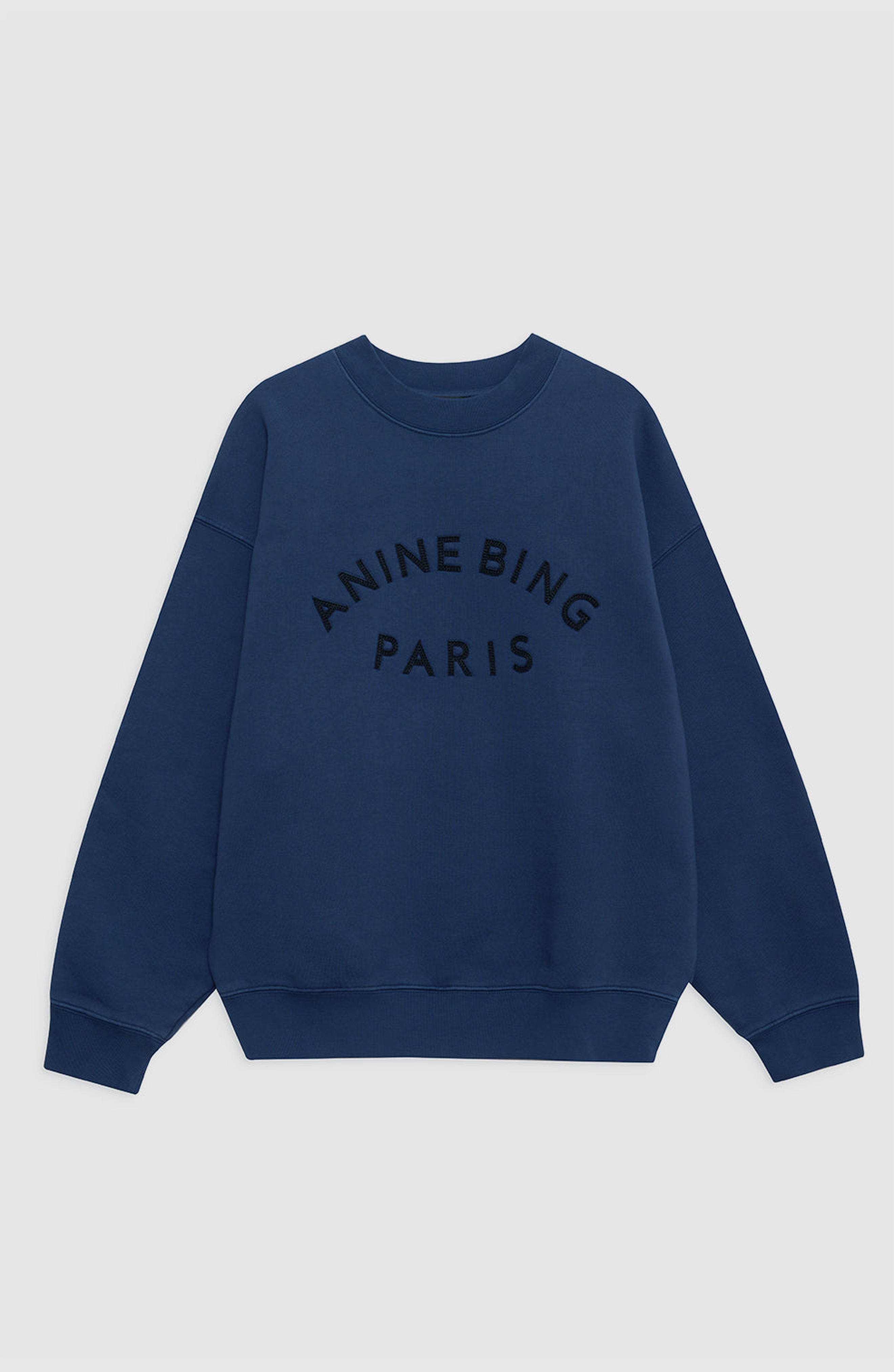 ANINE BING Paris Jaci Sweatshirt in Washed Navy at Nordstrom - 4