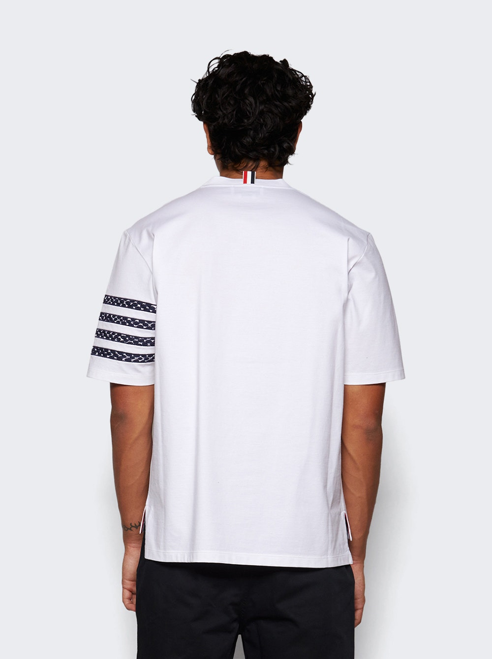 Snake Embroidered Tee White - 5