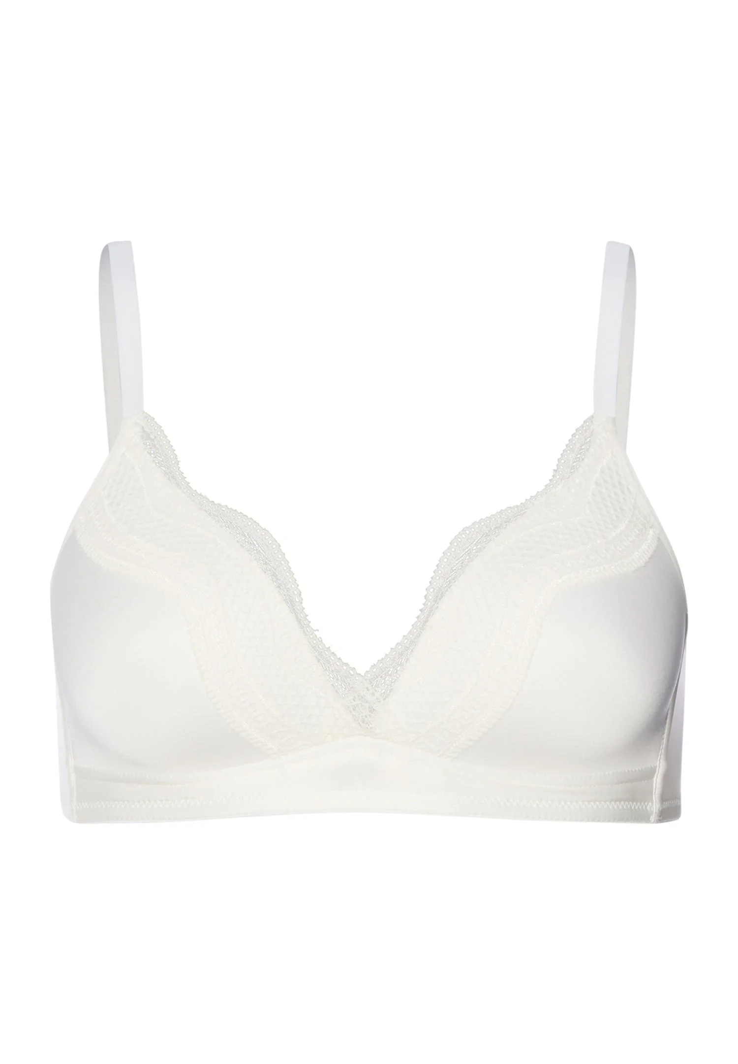 Cira Scalloped Lace Padded Bra - 1