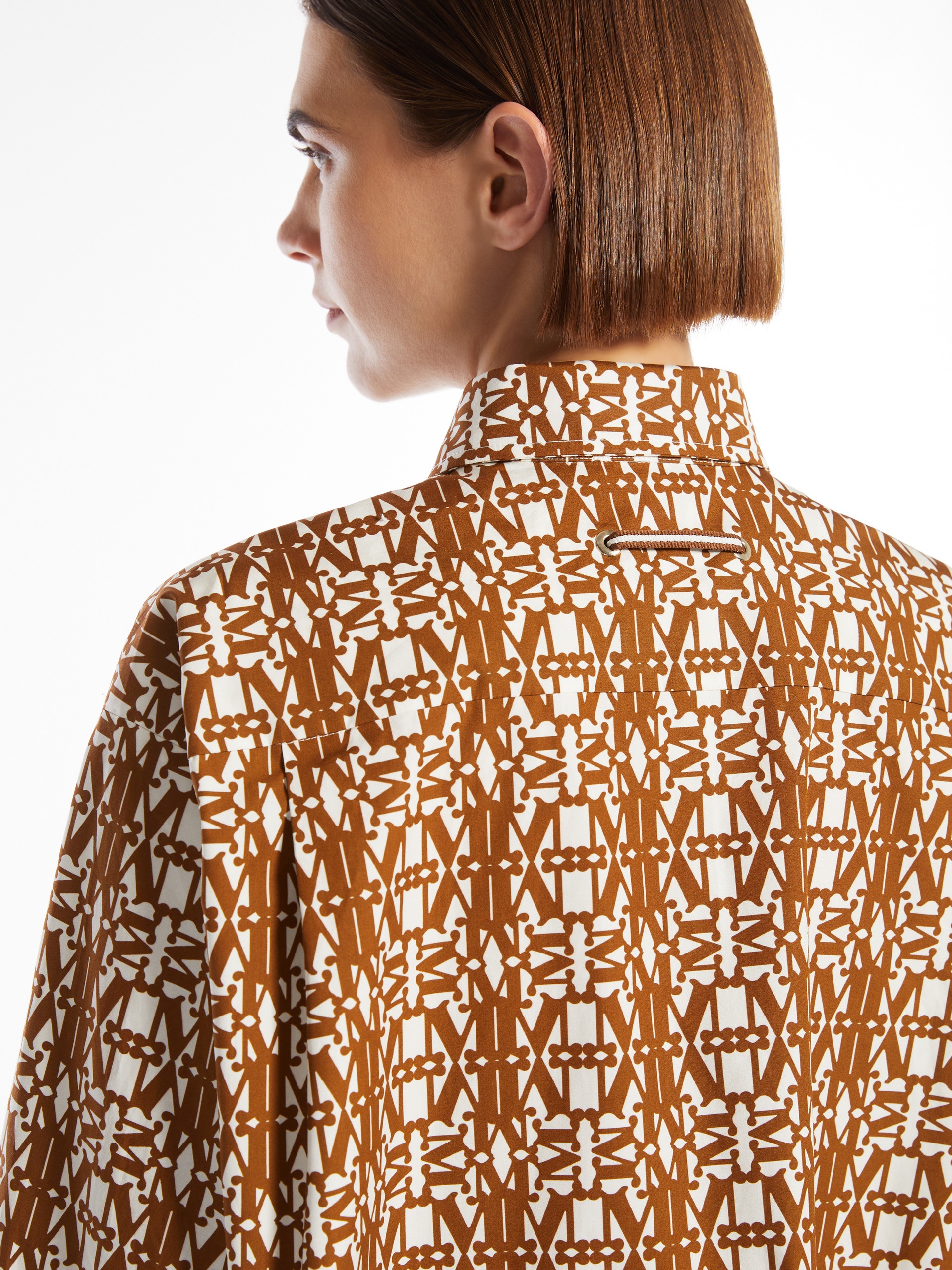 GALLURA Printed poplin oversized blouse - 5