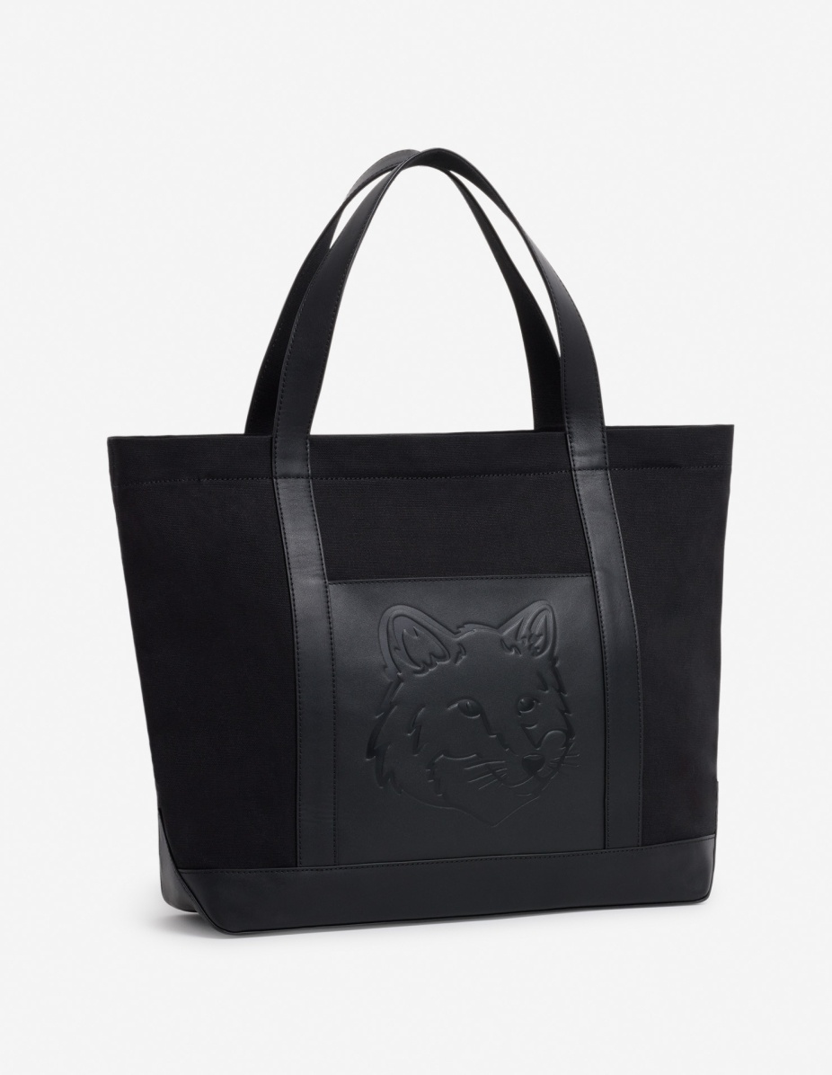 FESTIVE FOX HEAD LARGE TOTE - 3