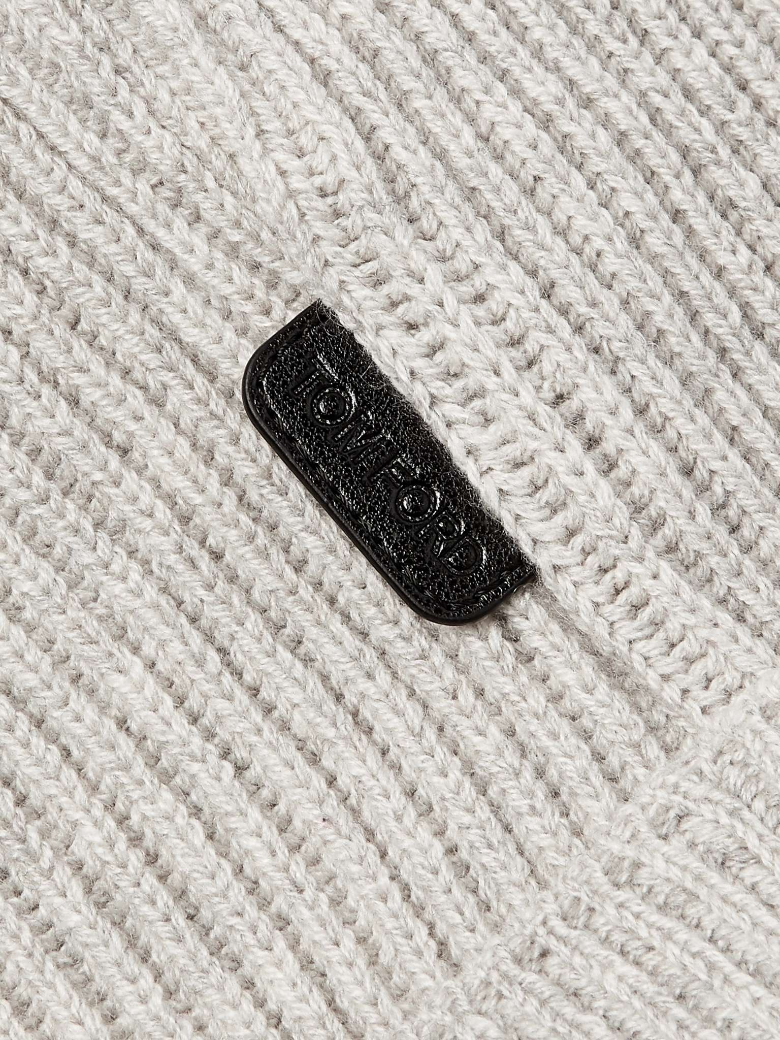 Ribbed Cashmere Beanie - 3