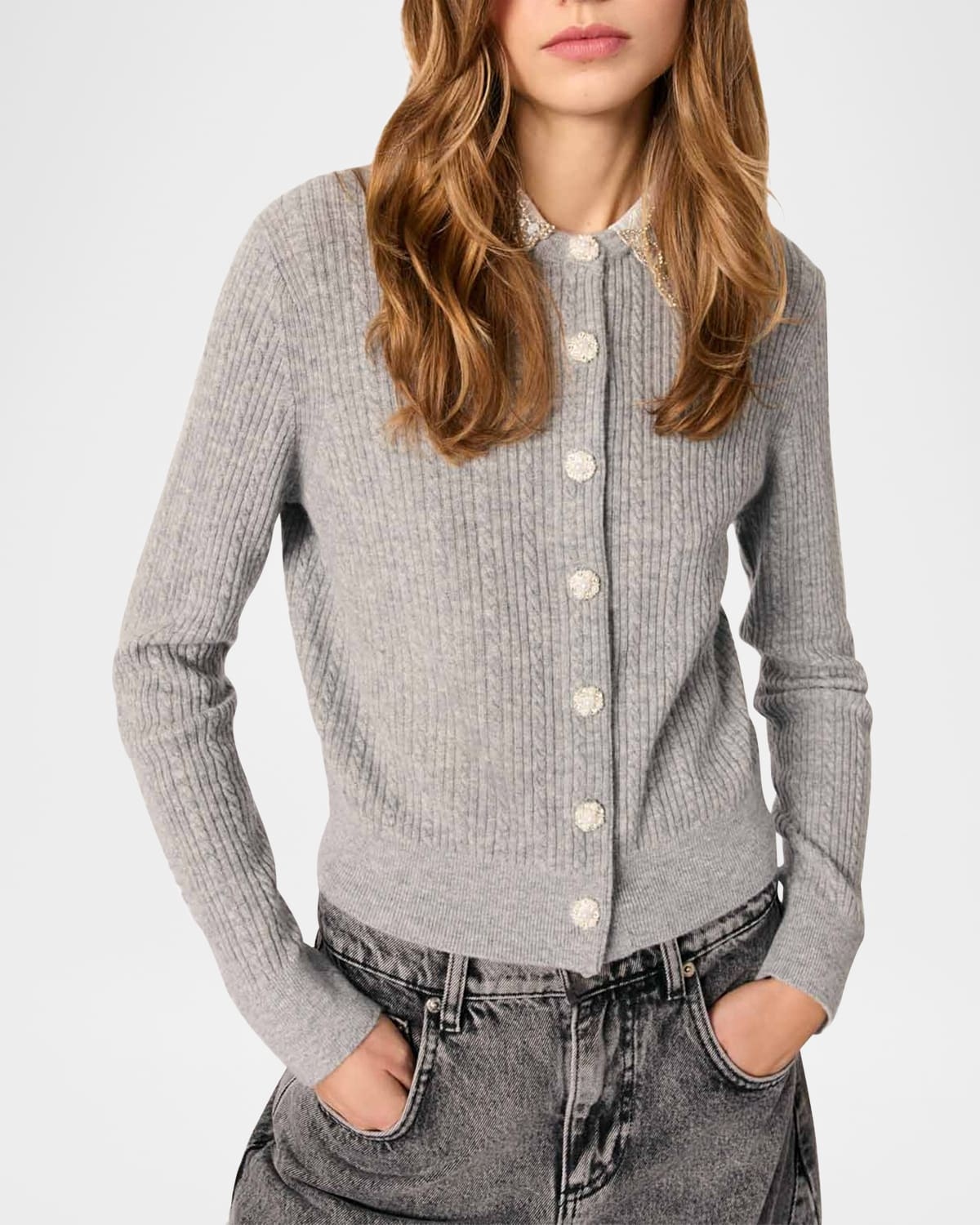 Miniou Cable-Knit Cardigan - 5