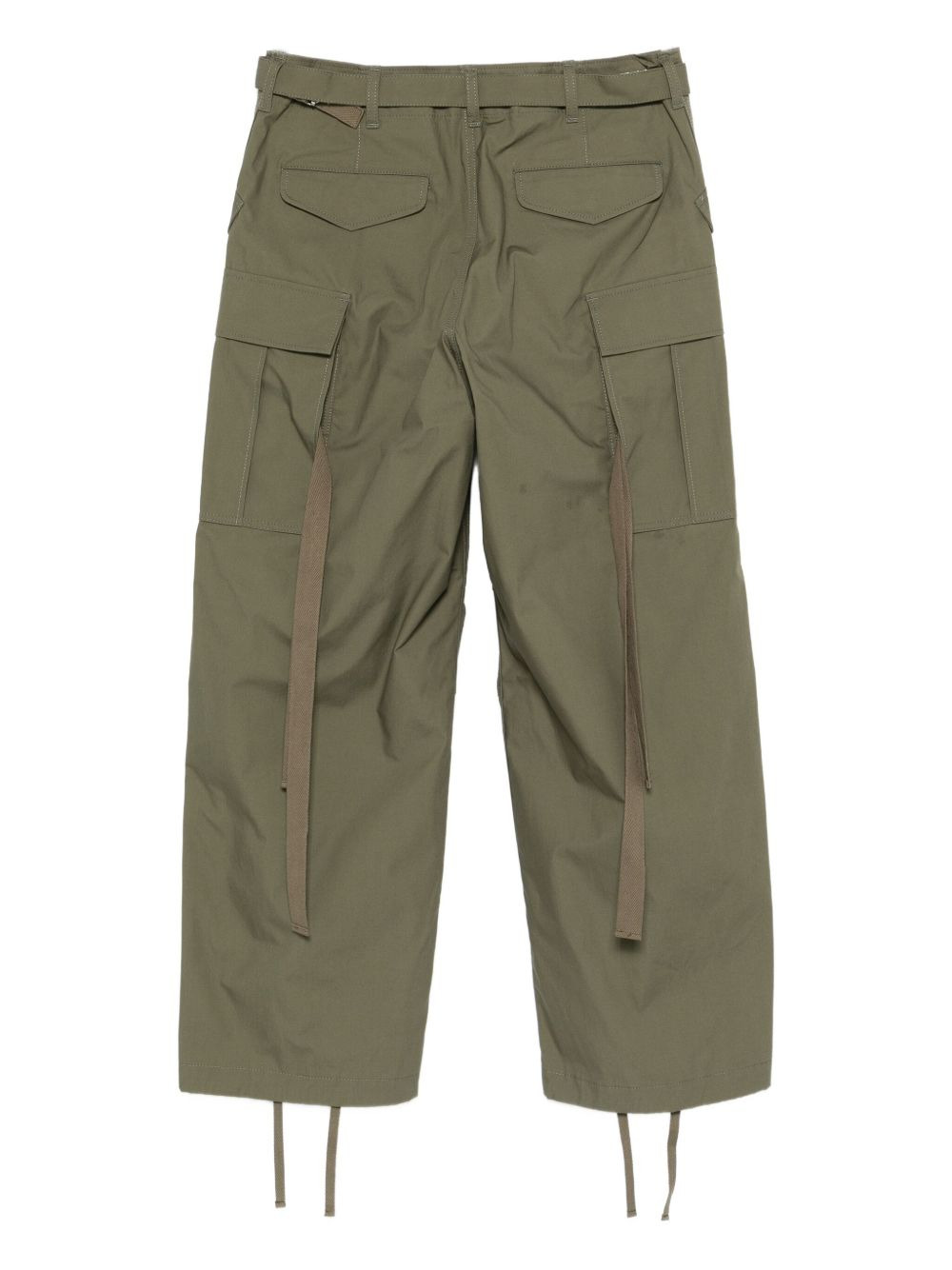 belted cargo trousers - 2