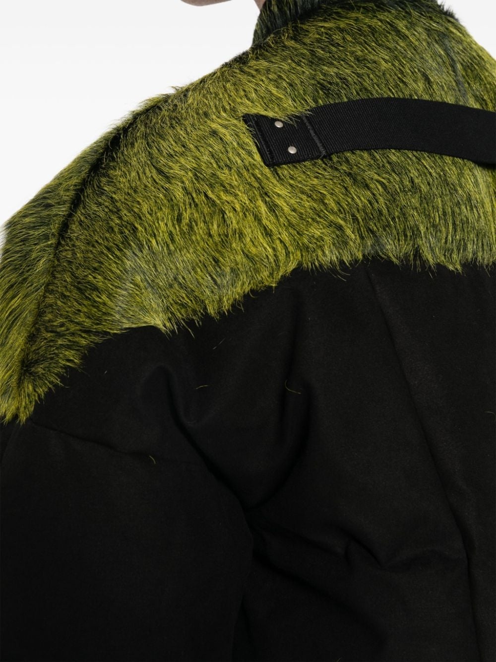 brushed-effect panelled padded jacket - 5
