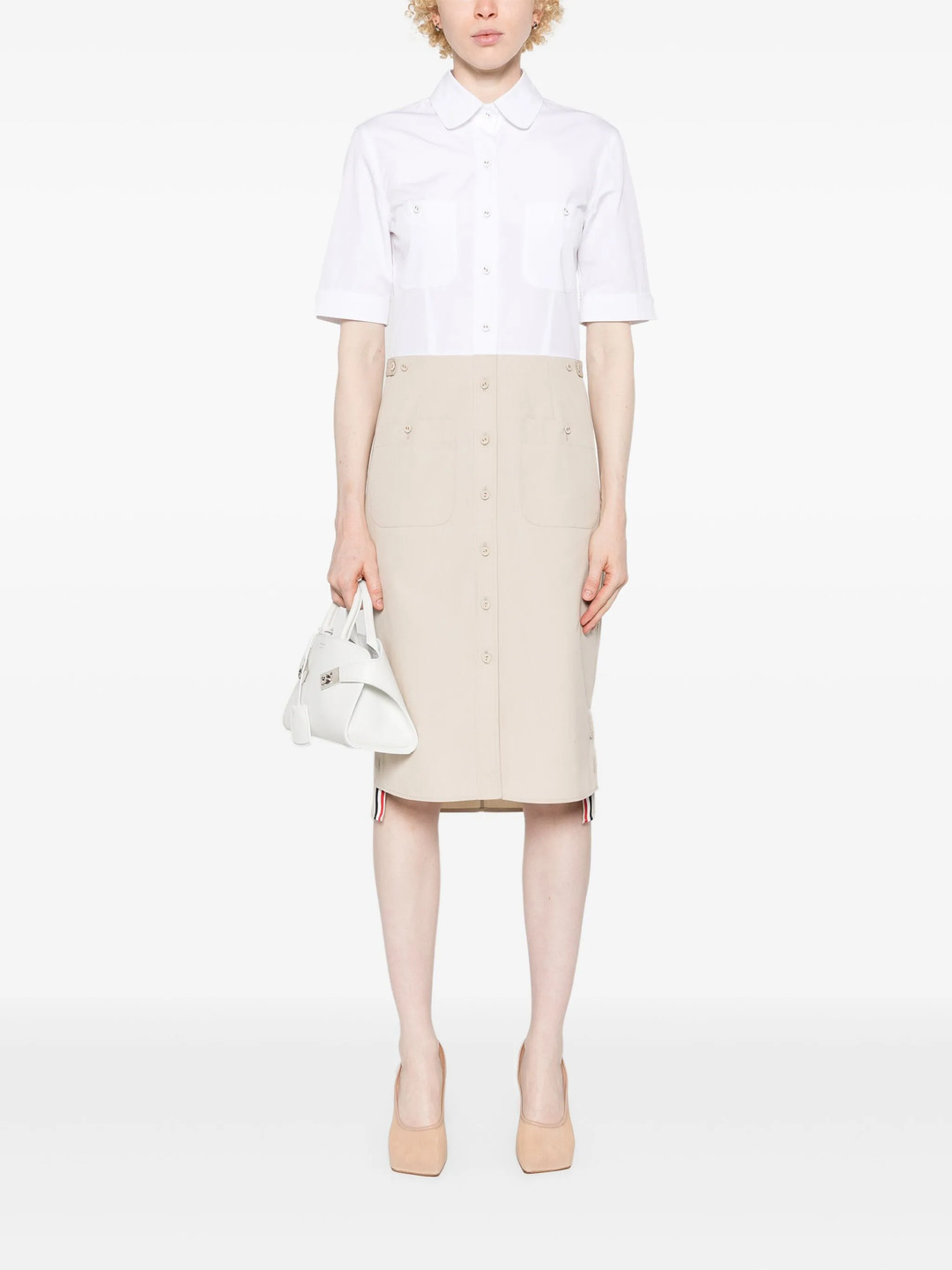 Thigh Length Patch Pocket Dress - 2
