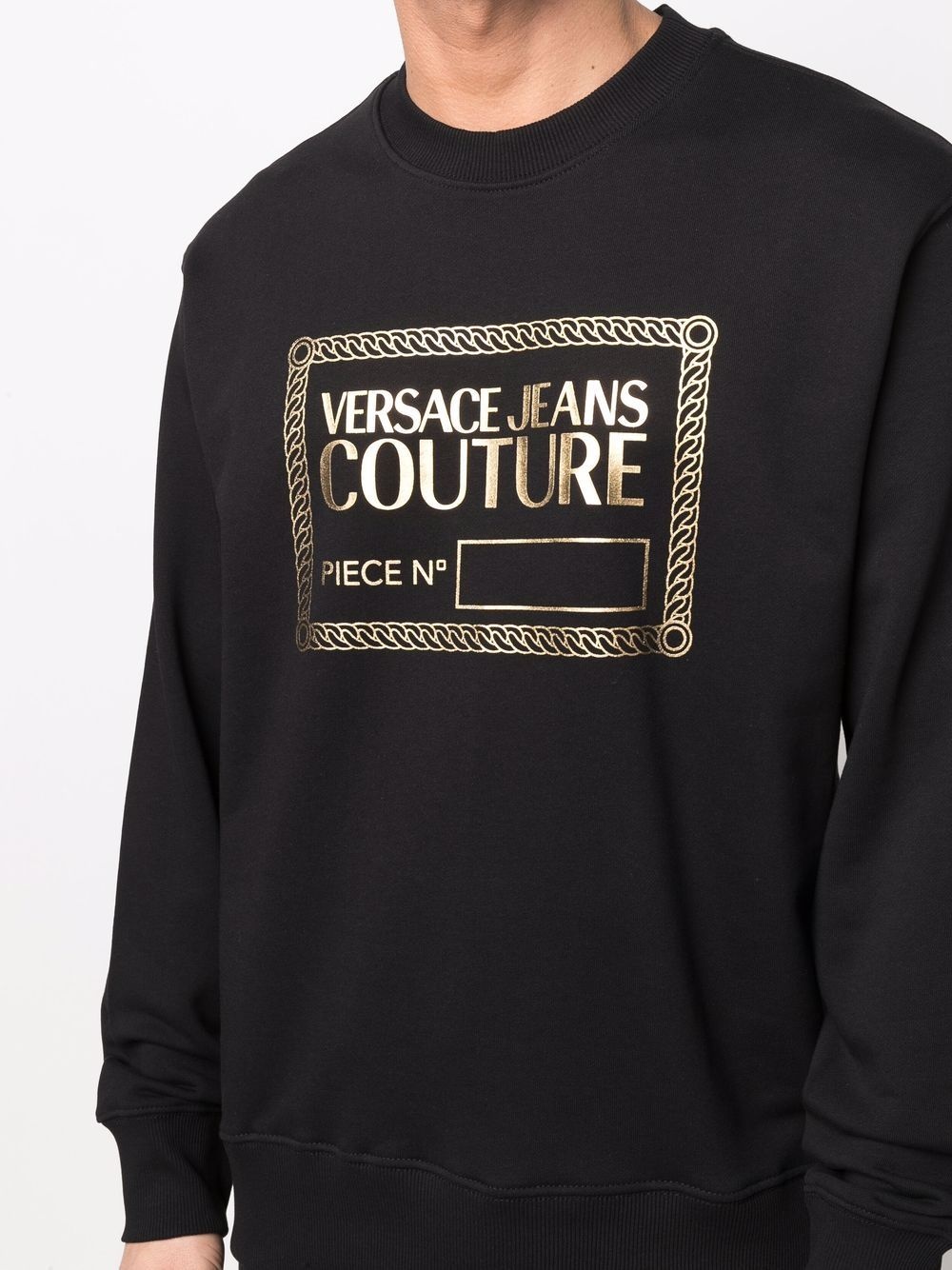 logo-print crew neck jumper - 5