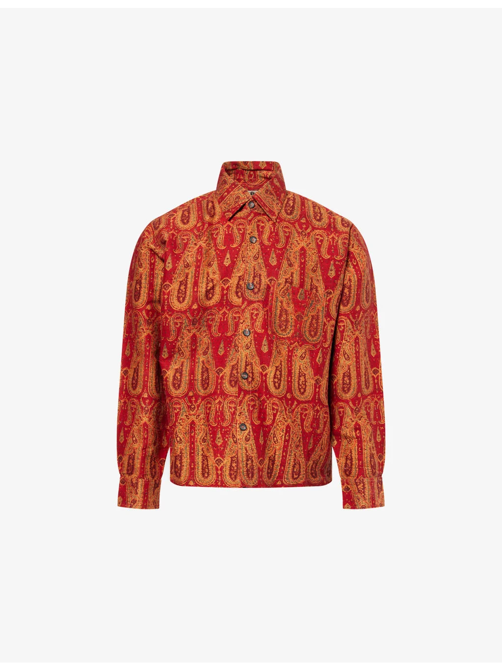 Block Printed Silk Shirt - 1