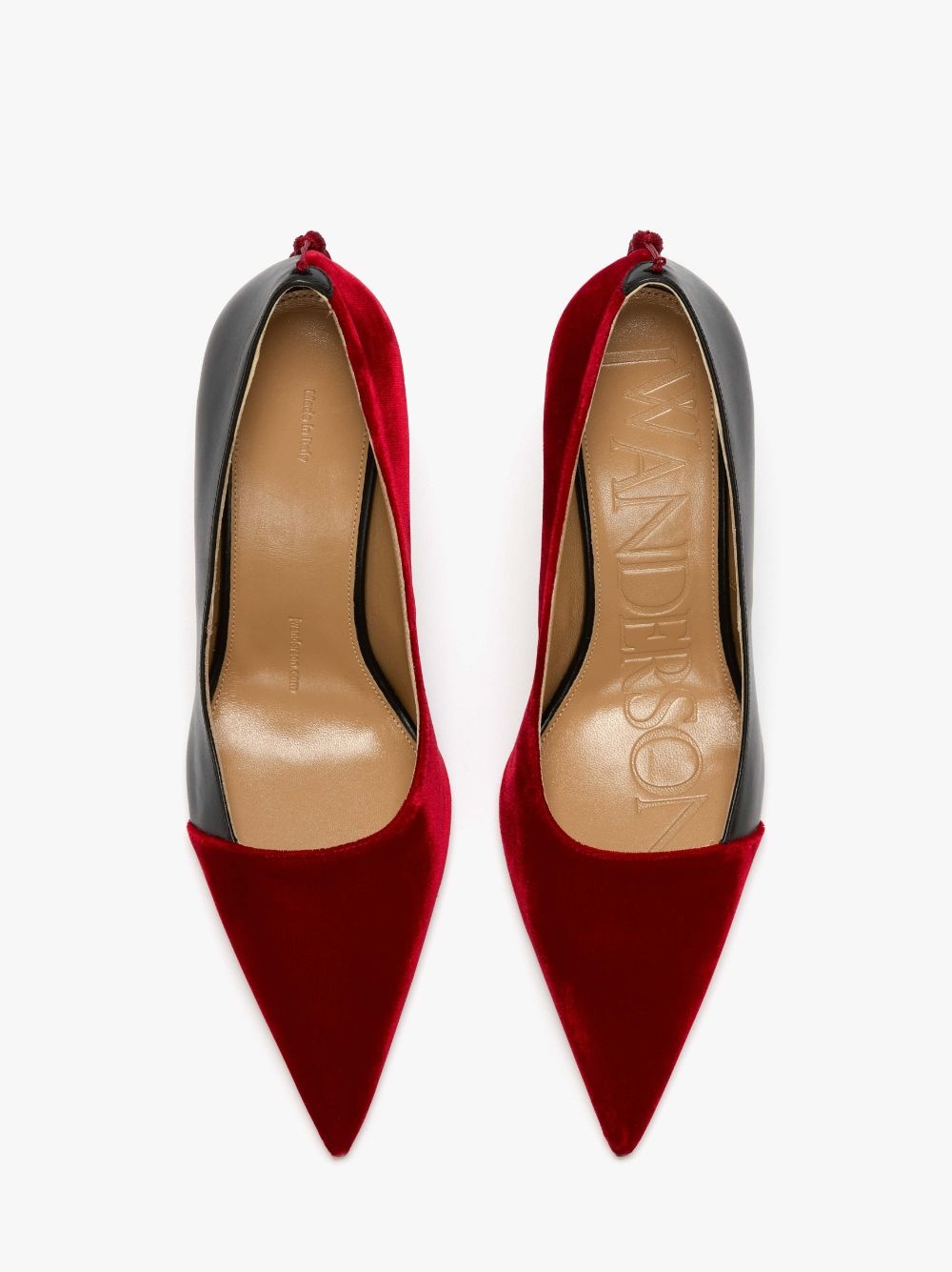 VELVET AND LEATHER PUMPS WITH TASSELS - 4