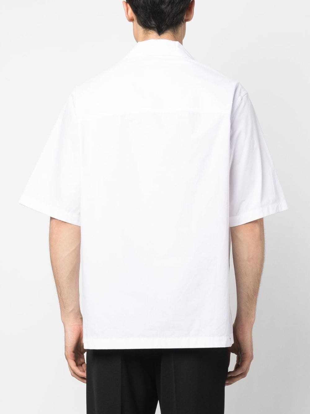 flap-pocket cotton shirt - 4