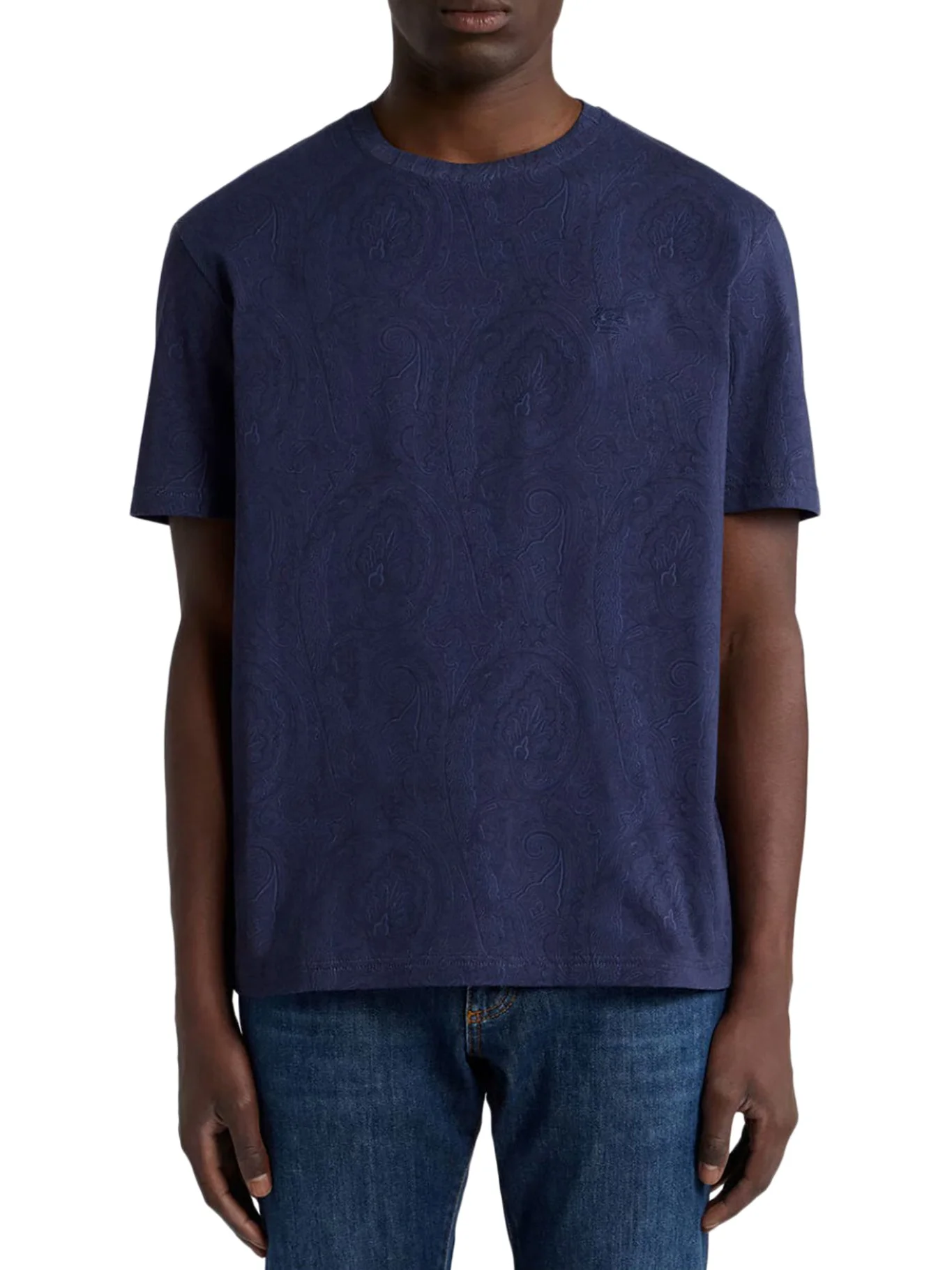 COTTON T-SHIRT WITH ARNICA PATTERN - 1