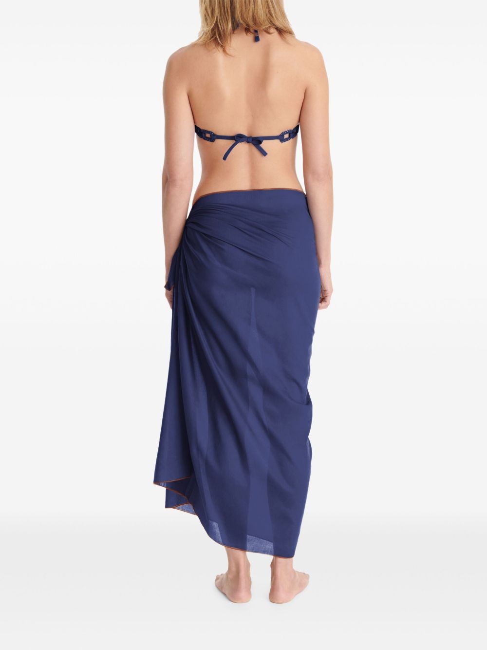 Cabine logo-embroidered sarong - 4