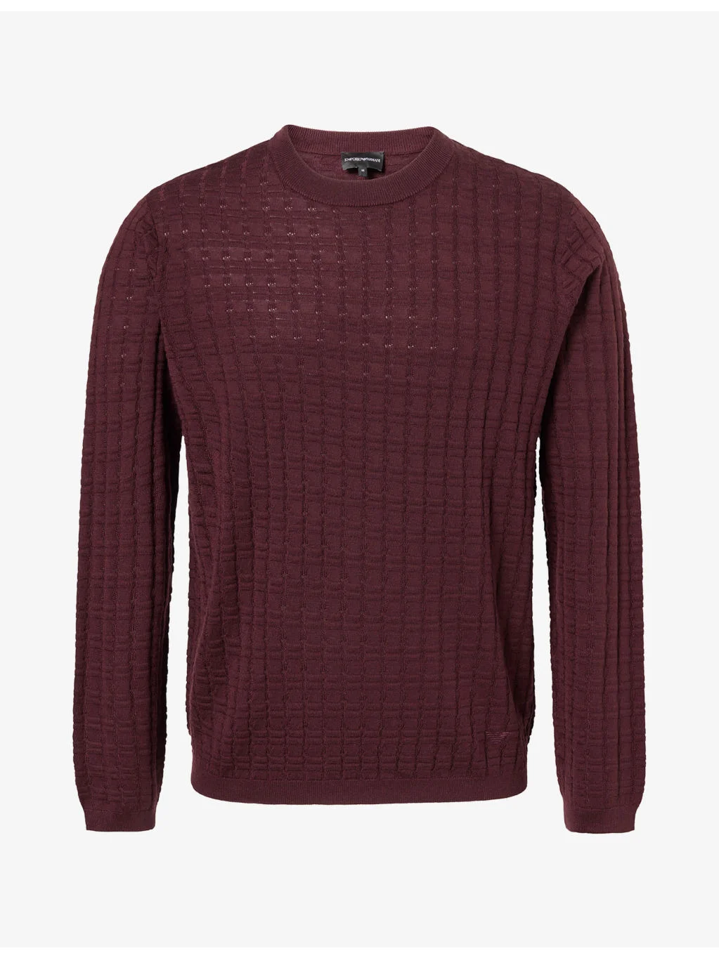 Geometric-Knit Wool-Blend Jumper - 1