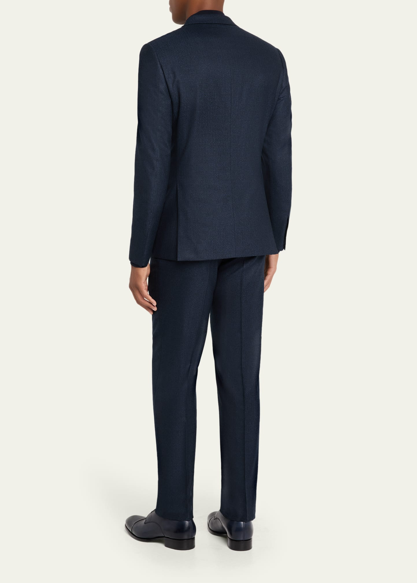 Men's Herringbone Wool Classic Fit Two-Piece Suit - 3