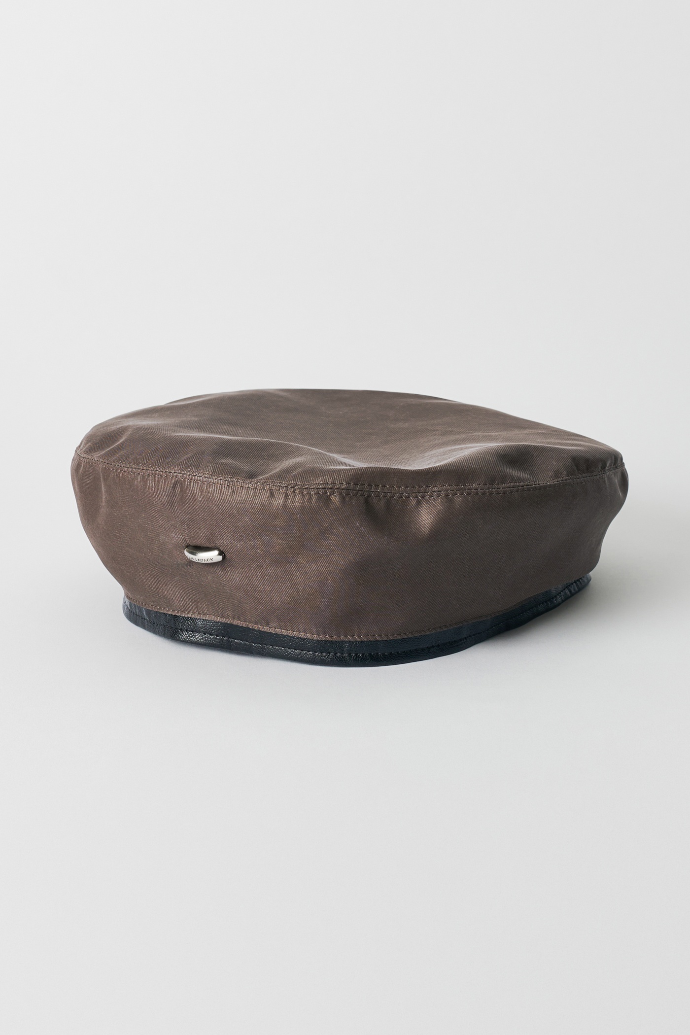 Beret Brown Wash Out Nylon - 1