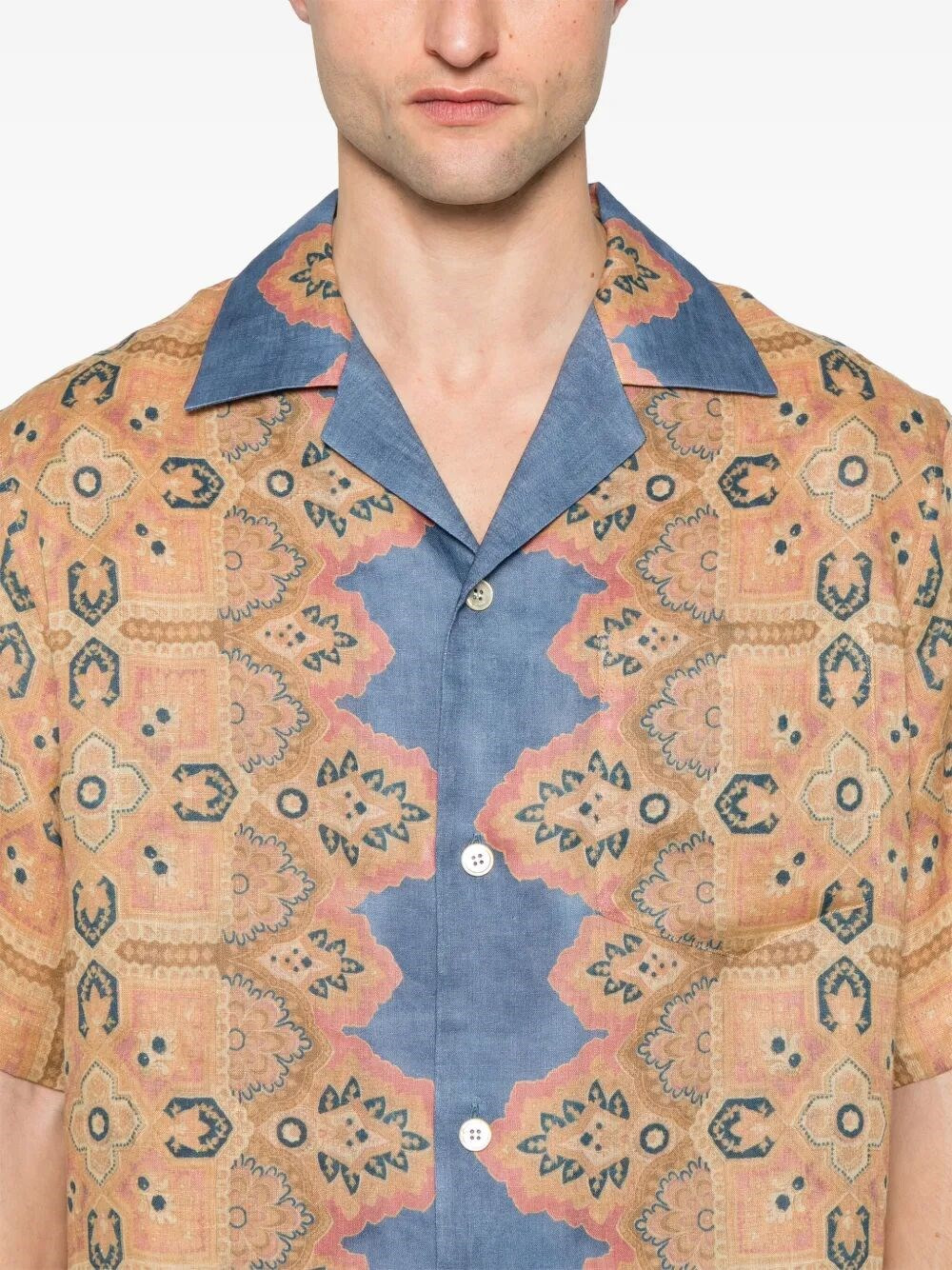 `Voyage Imaginarie` Bowling Shirt - 5