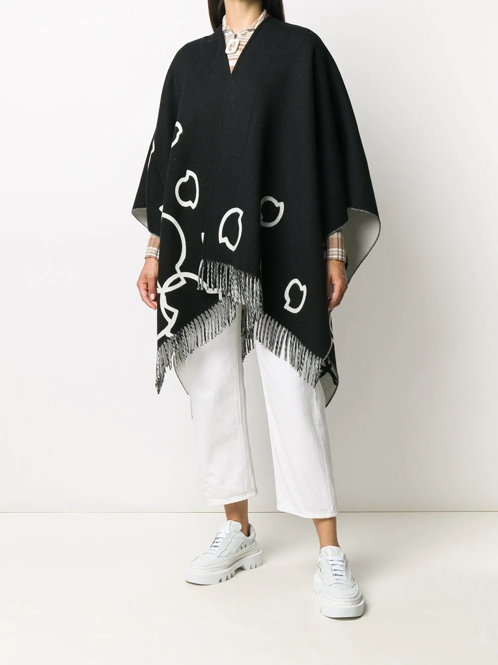 logo wool cape  - 2