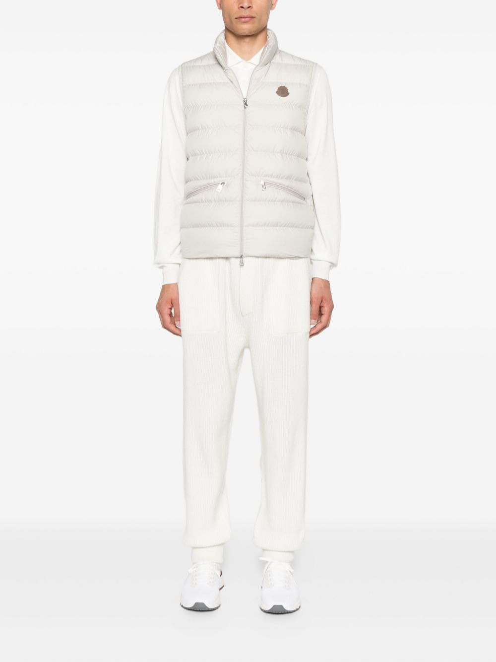 Treompan quilted zip-front gilet - 2