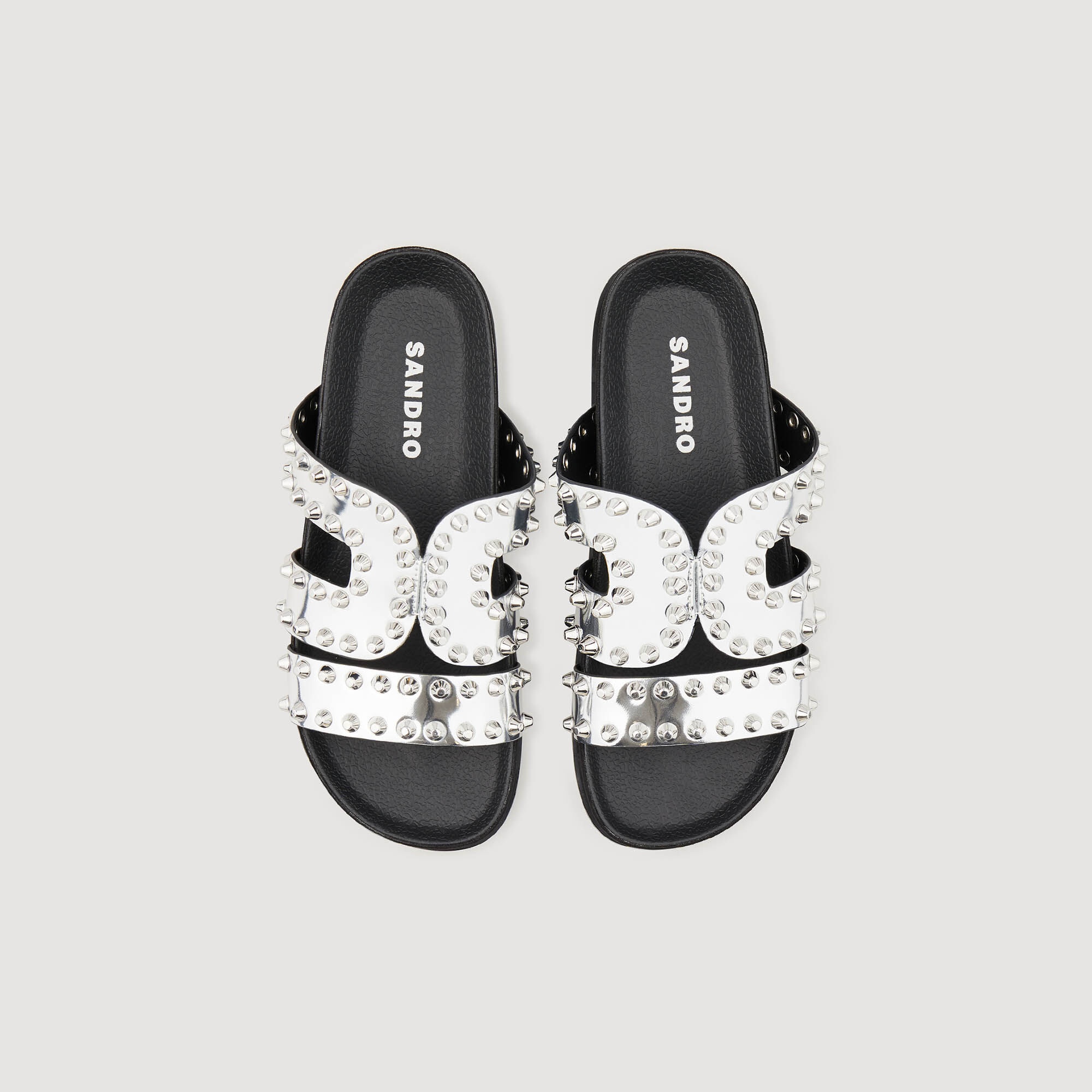 FLAT RIVET SANDALS - 3