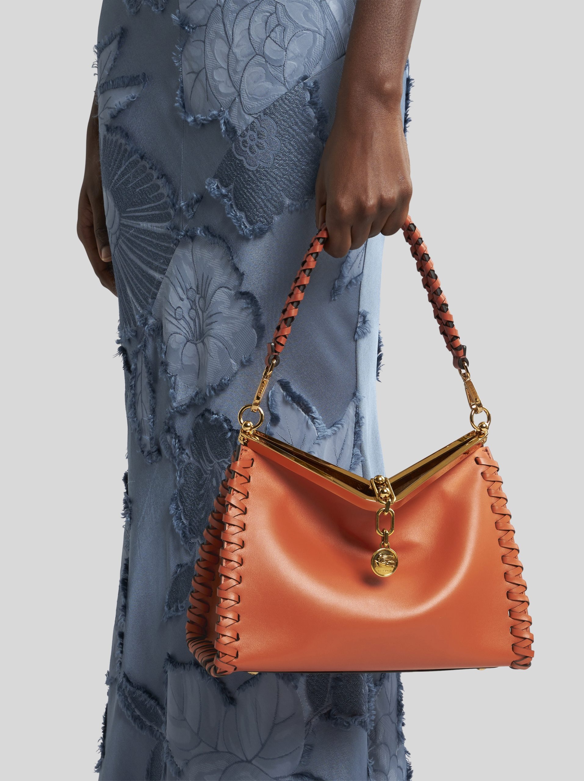 Etro – Vela Medium Con Infilature Rame - 6