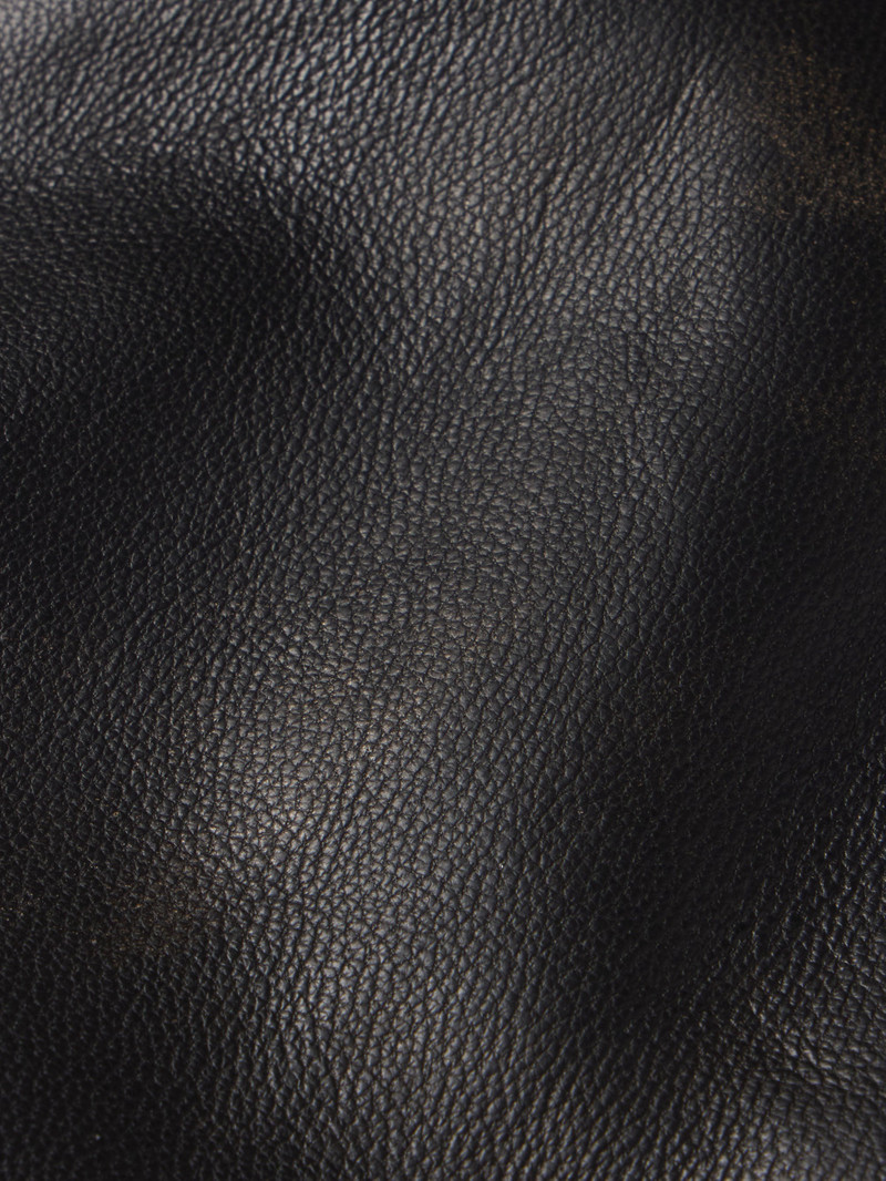 FRAME Washed Leather Pant Trousers in Black Washed outlook