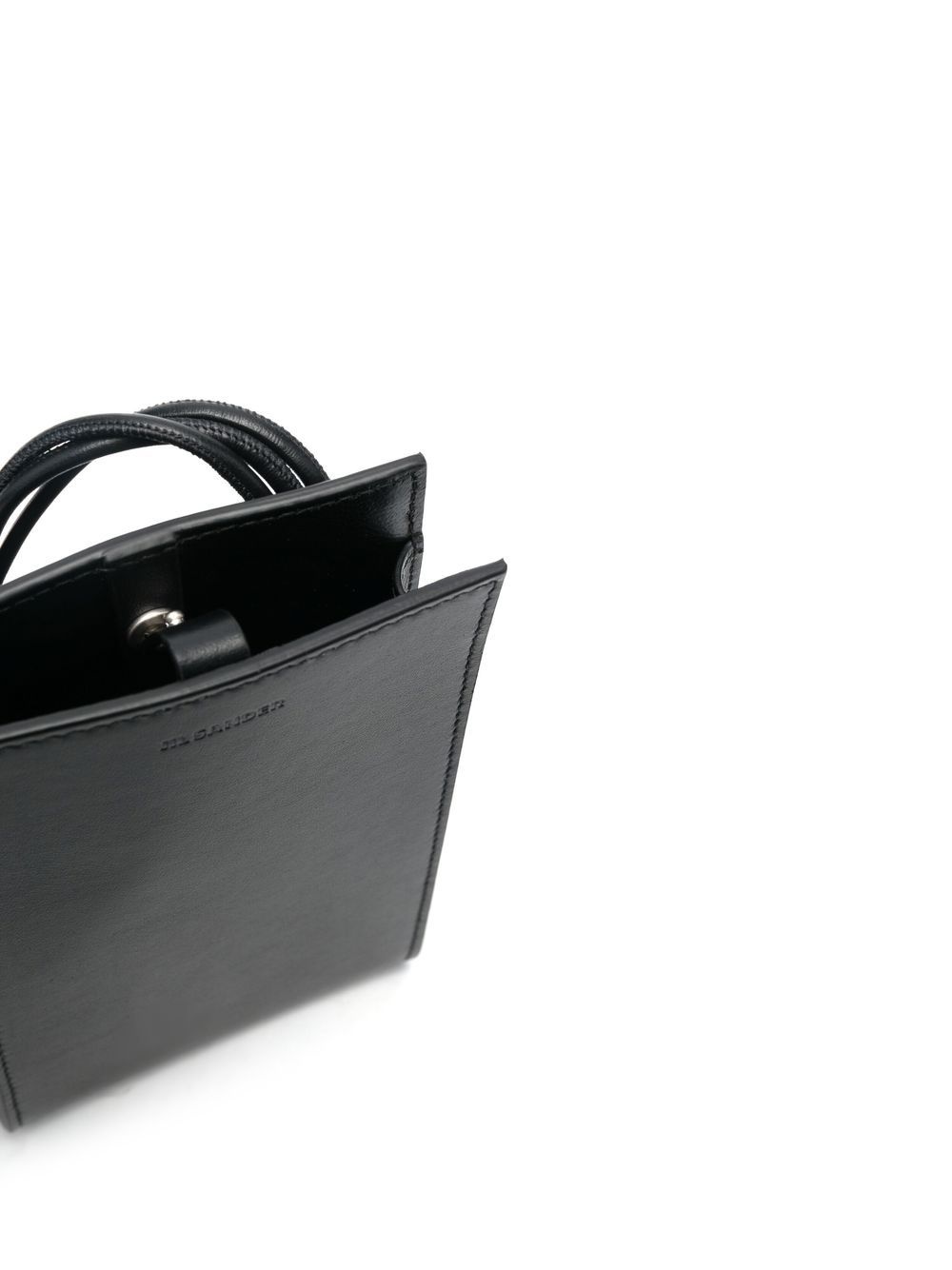 leather logo-detail neck bag - 5