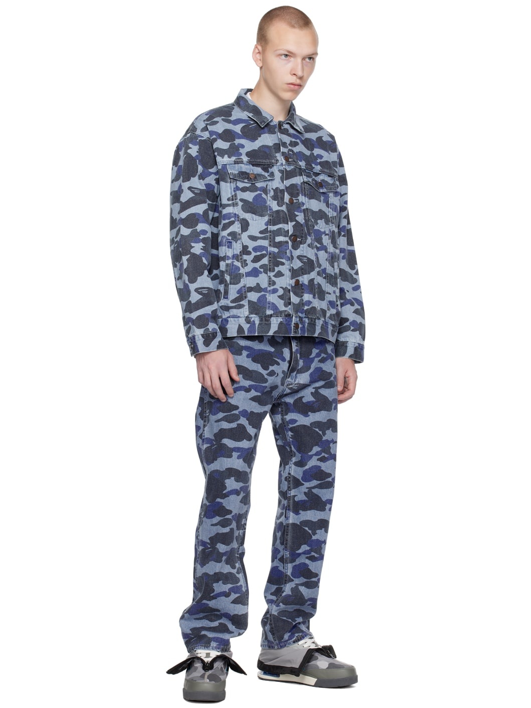 Blue Camo Over Jeans - 4