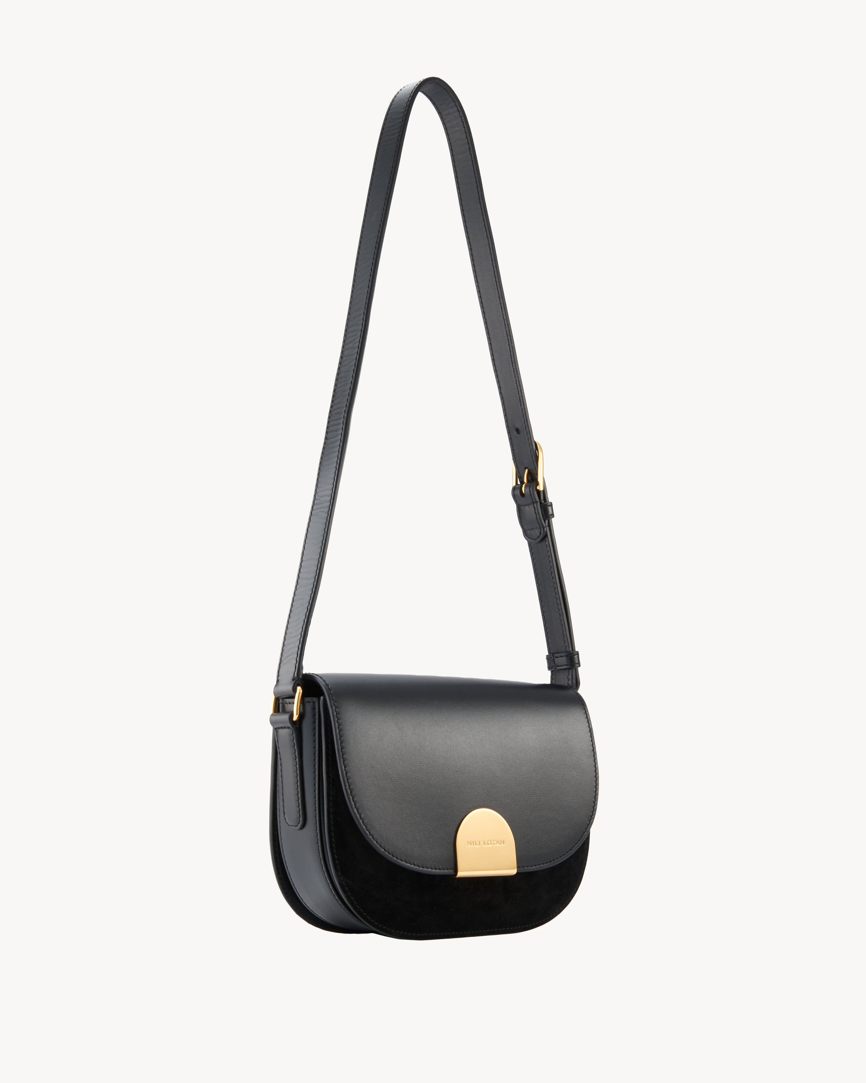 LE ELLIE CALF SUEDE SADDLE BAG - 3