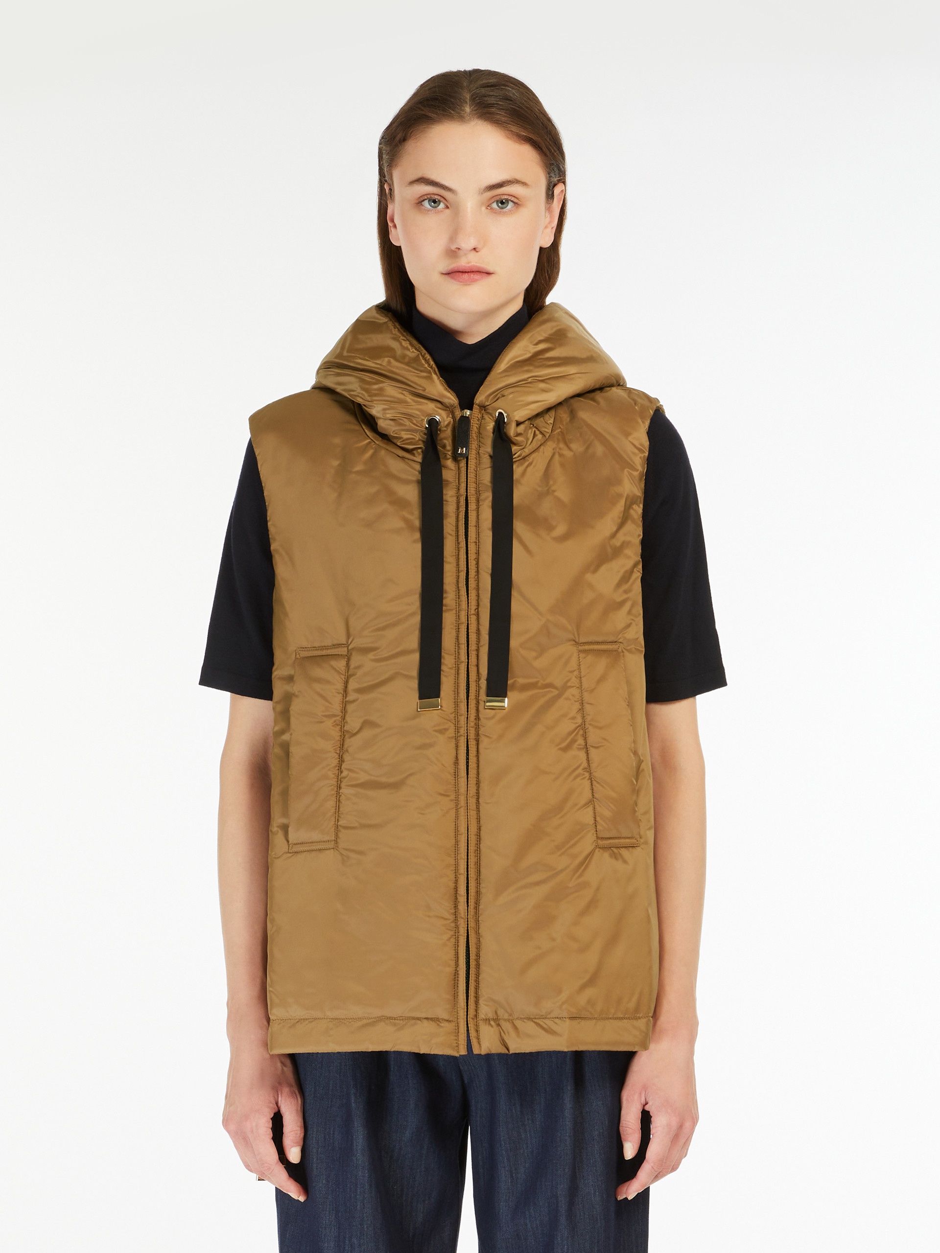 GREENGO Water-repellent canvas hooded gilet - 3