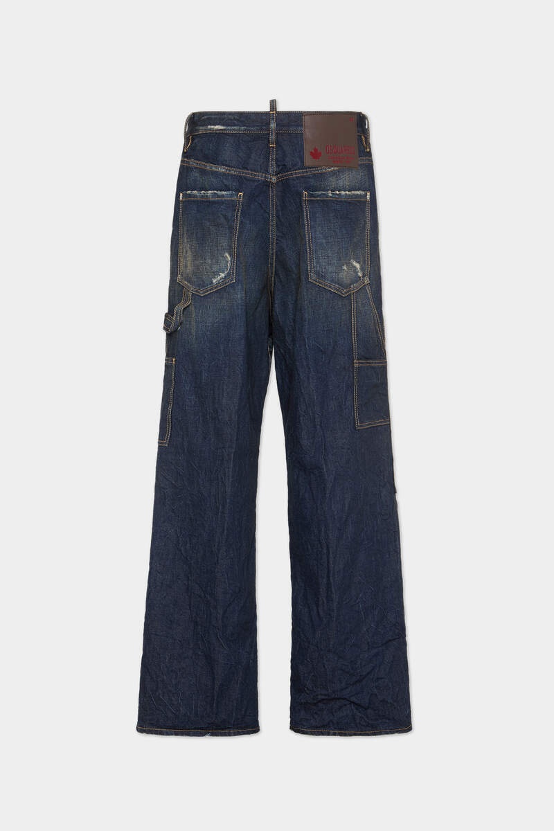 DARK DESERT DUST WASH LOOSE CARPENTER JEANS - 2