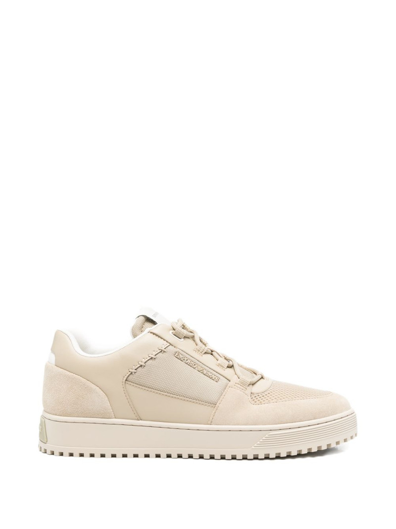 panelled mesh-detail sneakers 1