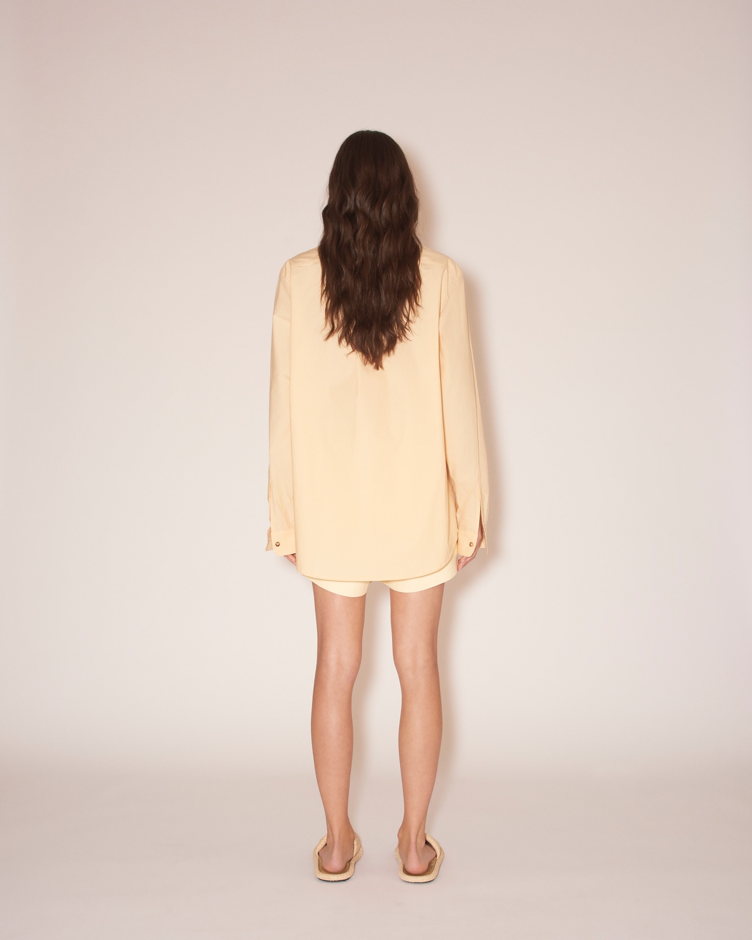 MYA - Light poplin classic shirt - Eggshell - 5