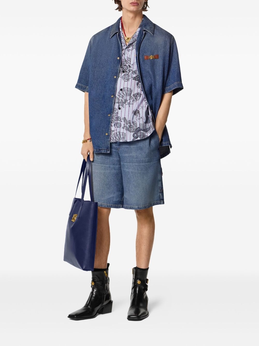 Medusa Biggie denim shorts - 2